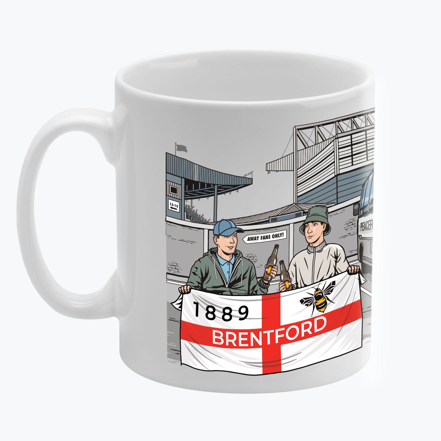 Brentford Awaydays Mug White