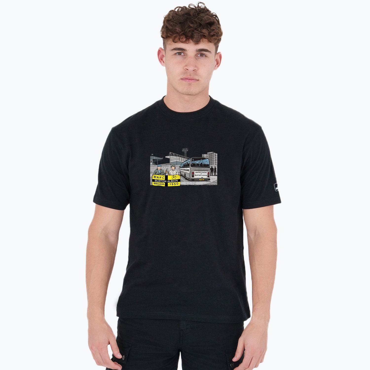 Burton Albion Awaydays T-Shirt Black - Peaceful Hooligan
