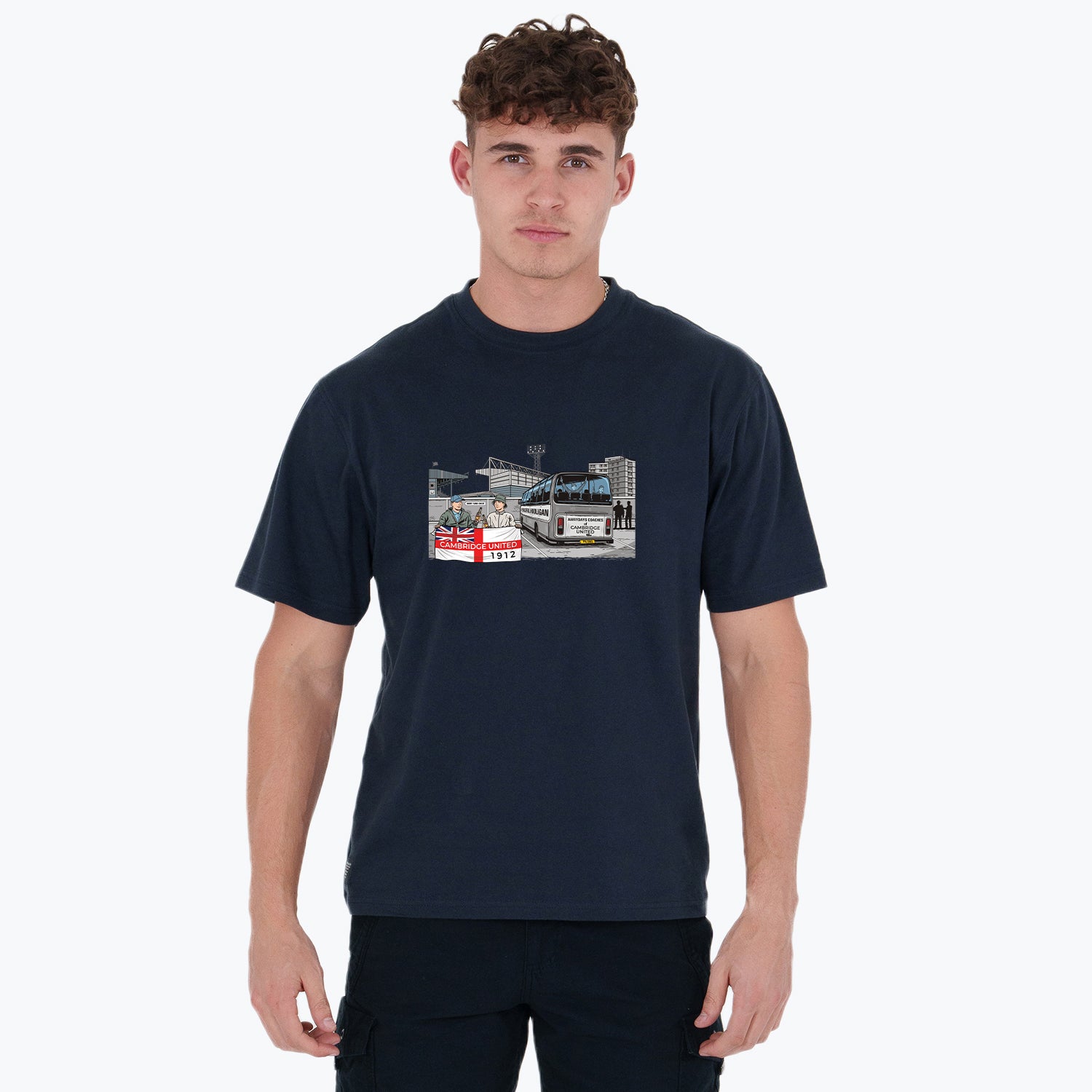 Cambridge United Awaydays T-Shirt Navy - Peaceful Hooligan