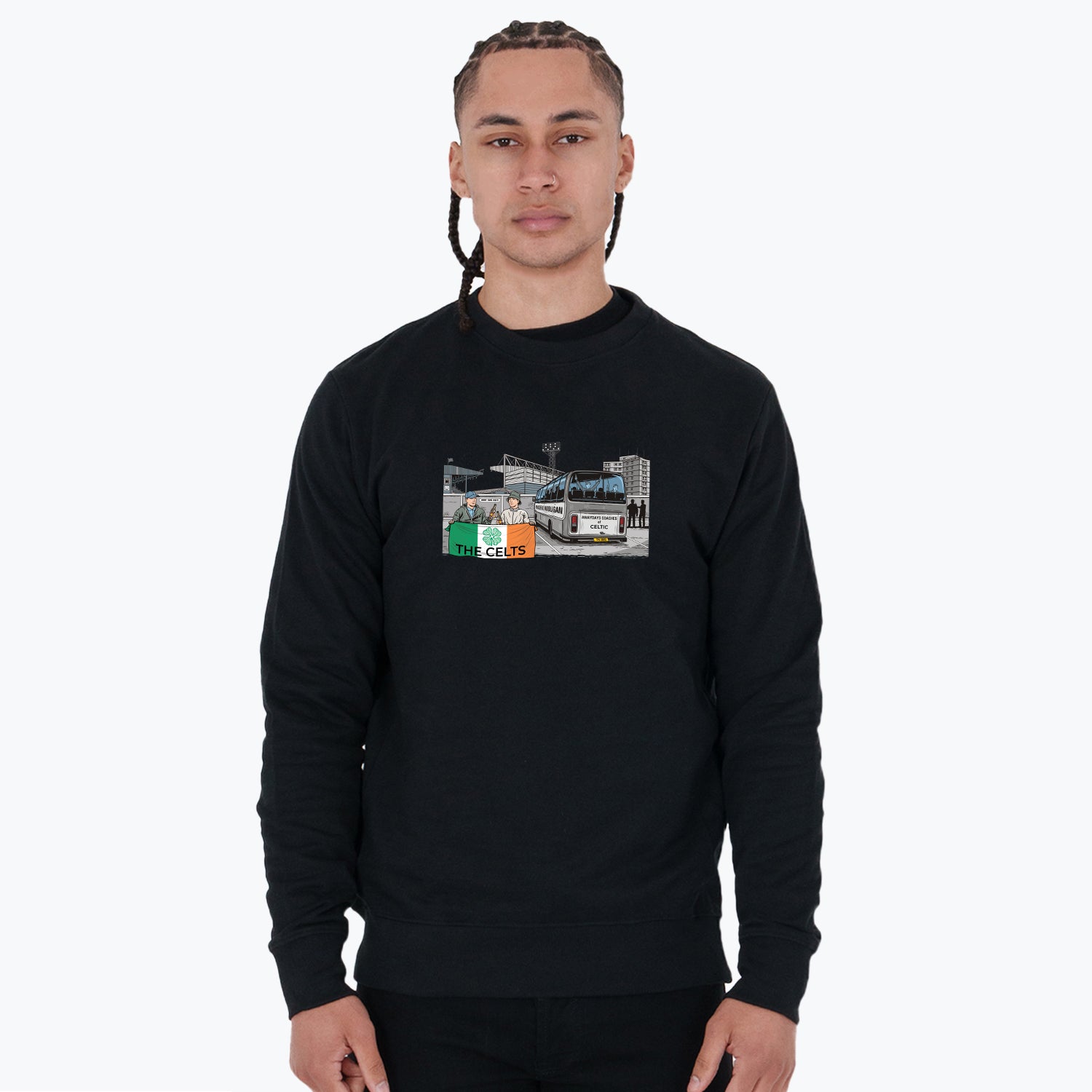 The Celts Awaydays Sweatshirt Black - Peaceful Hooligan