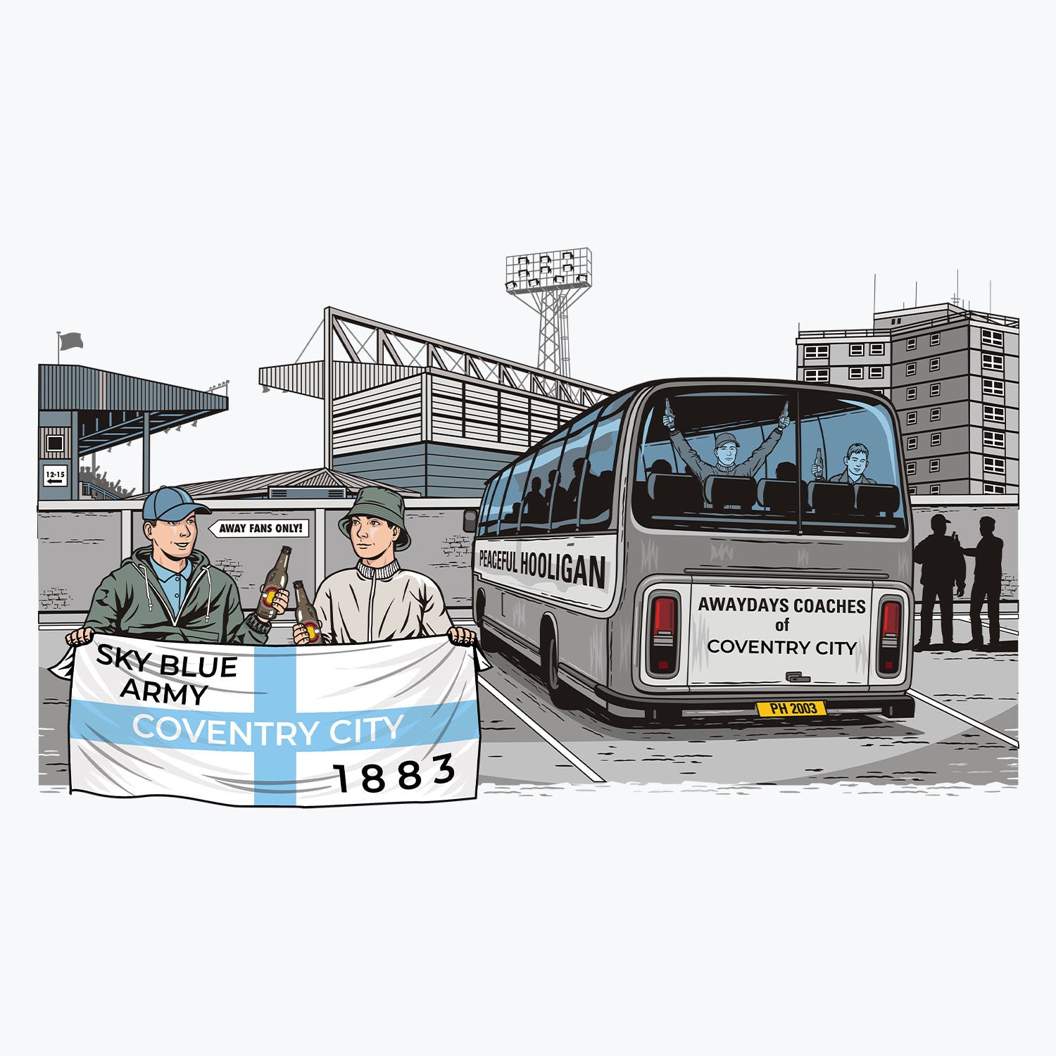 Coventry City Awaydays Mug White