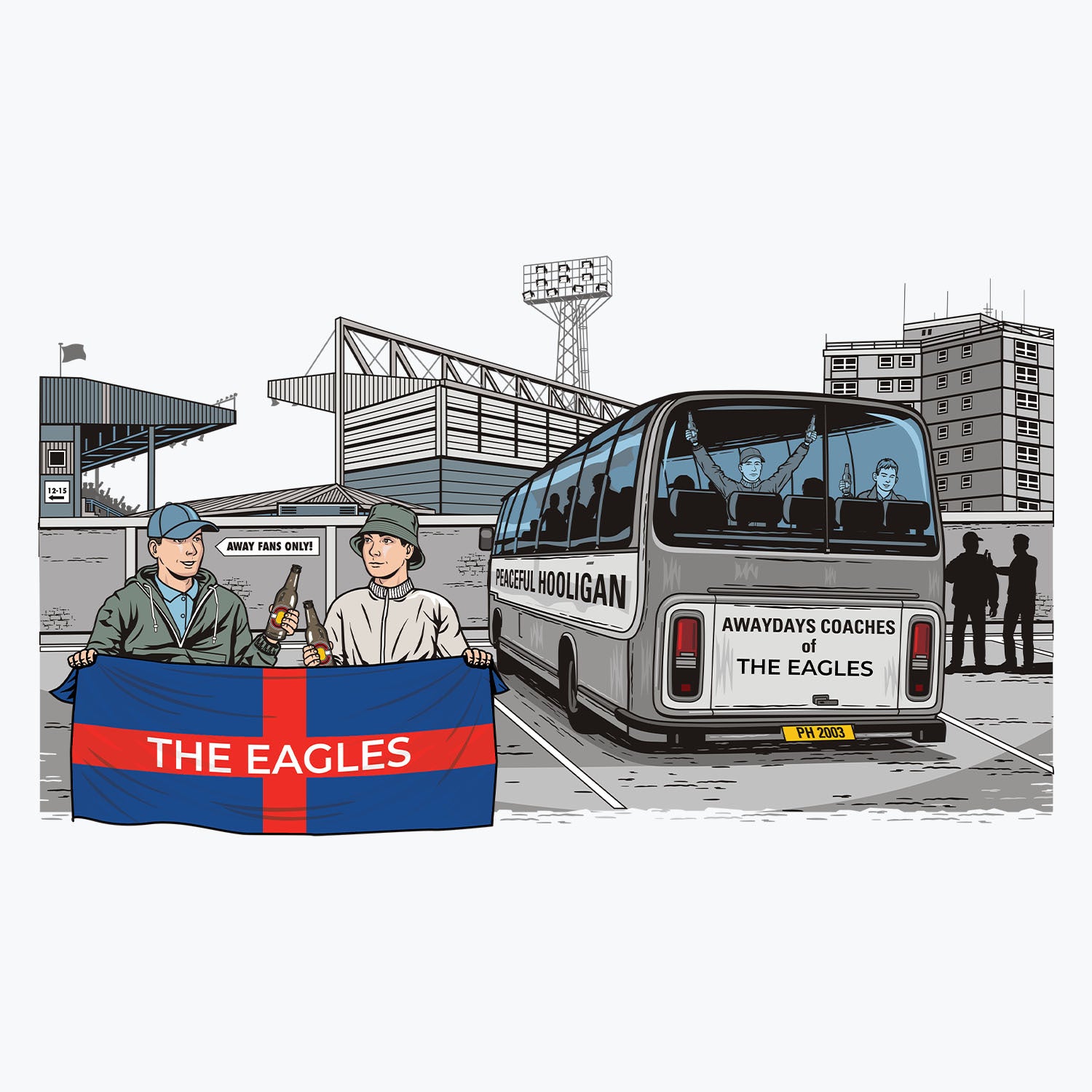 The Eagles Awaydays Mug White