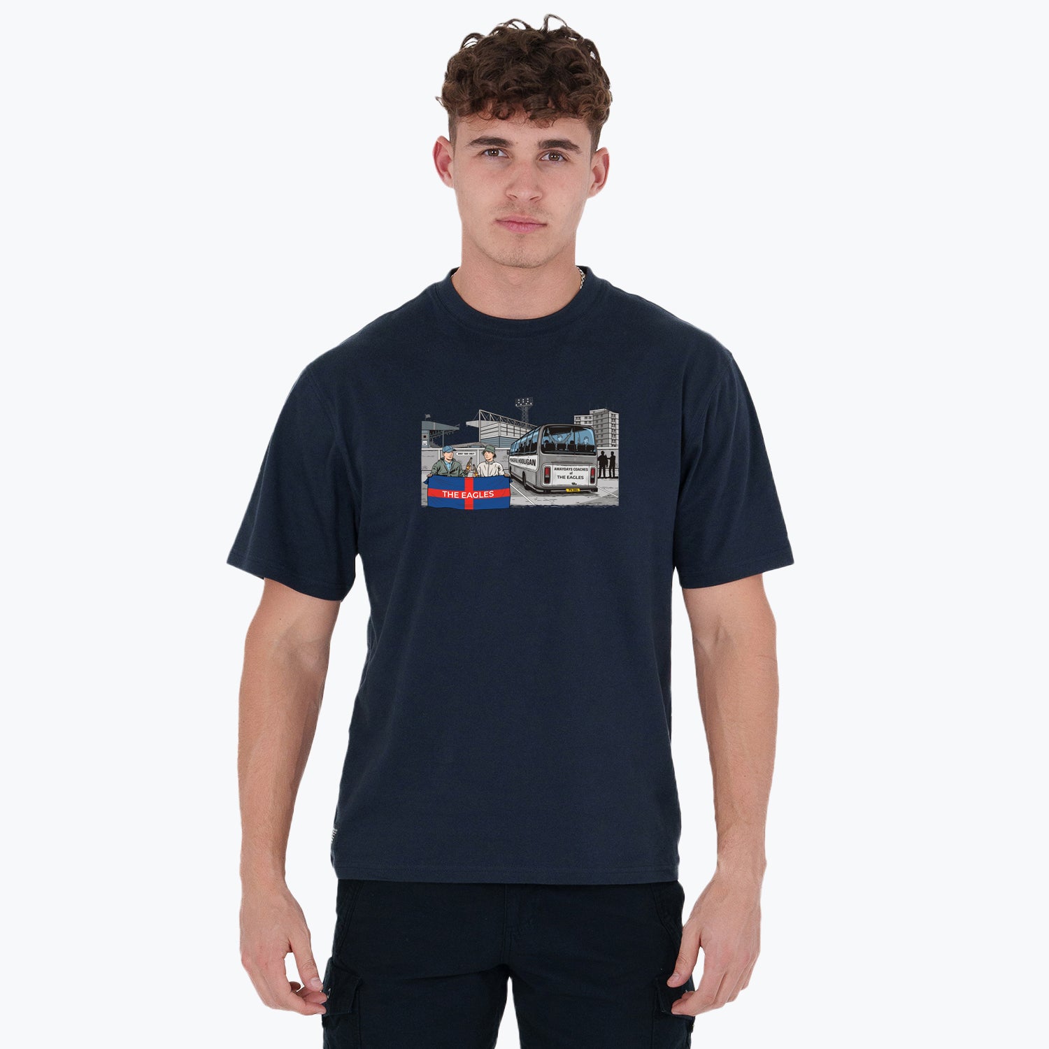 The Eagles Awaydays T-Shirt Navy - Peaceful Hooligan