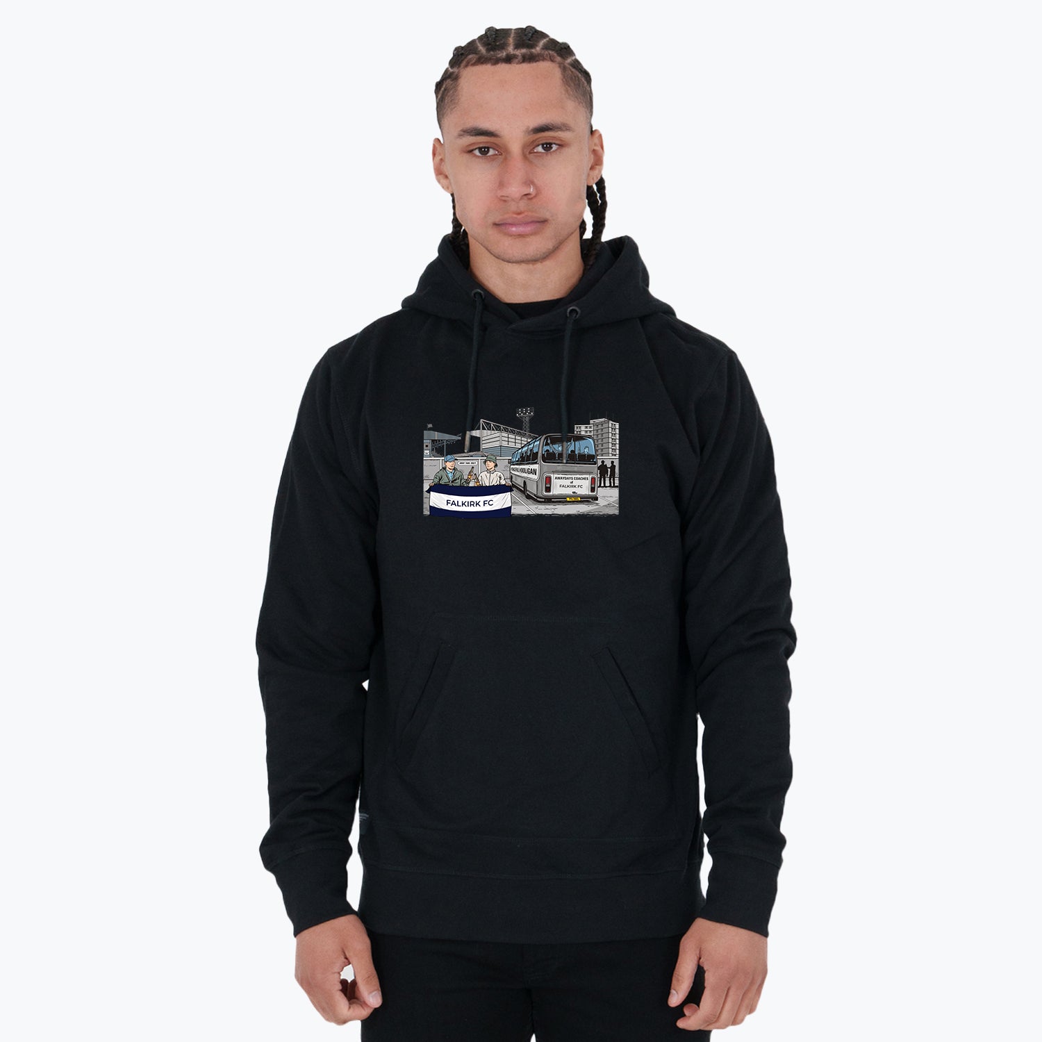 Falkirk FC Awaydays Hoodie Black - Peaceful Hooligan