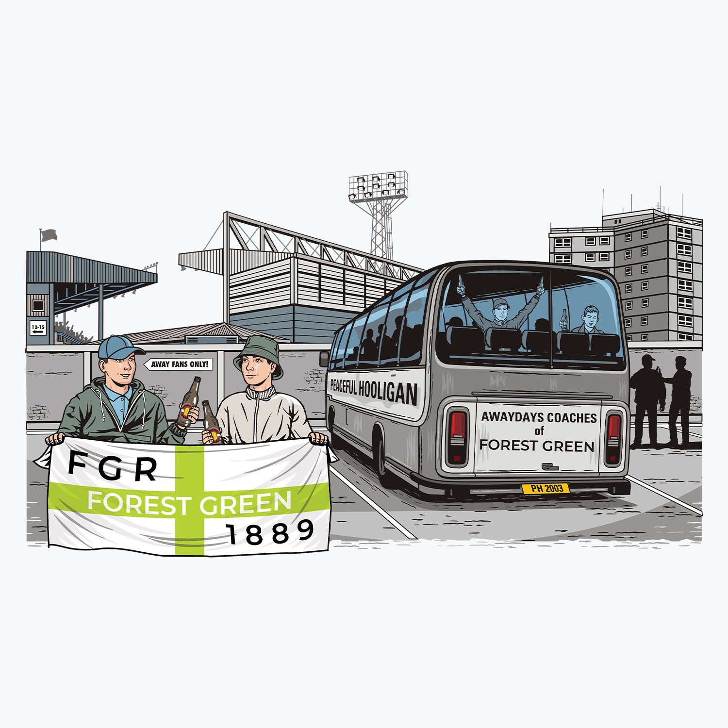 Forest Green Rovers Awaydays Mug White