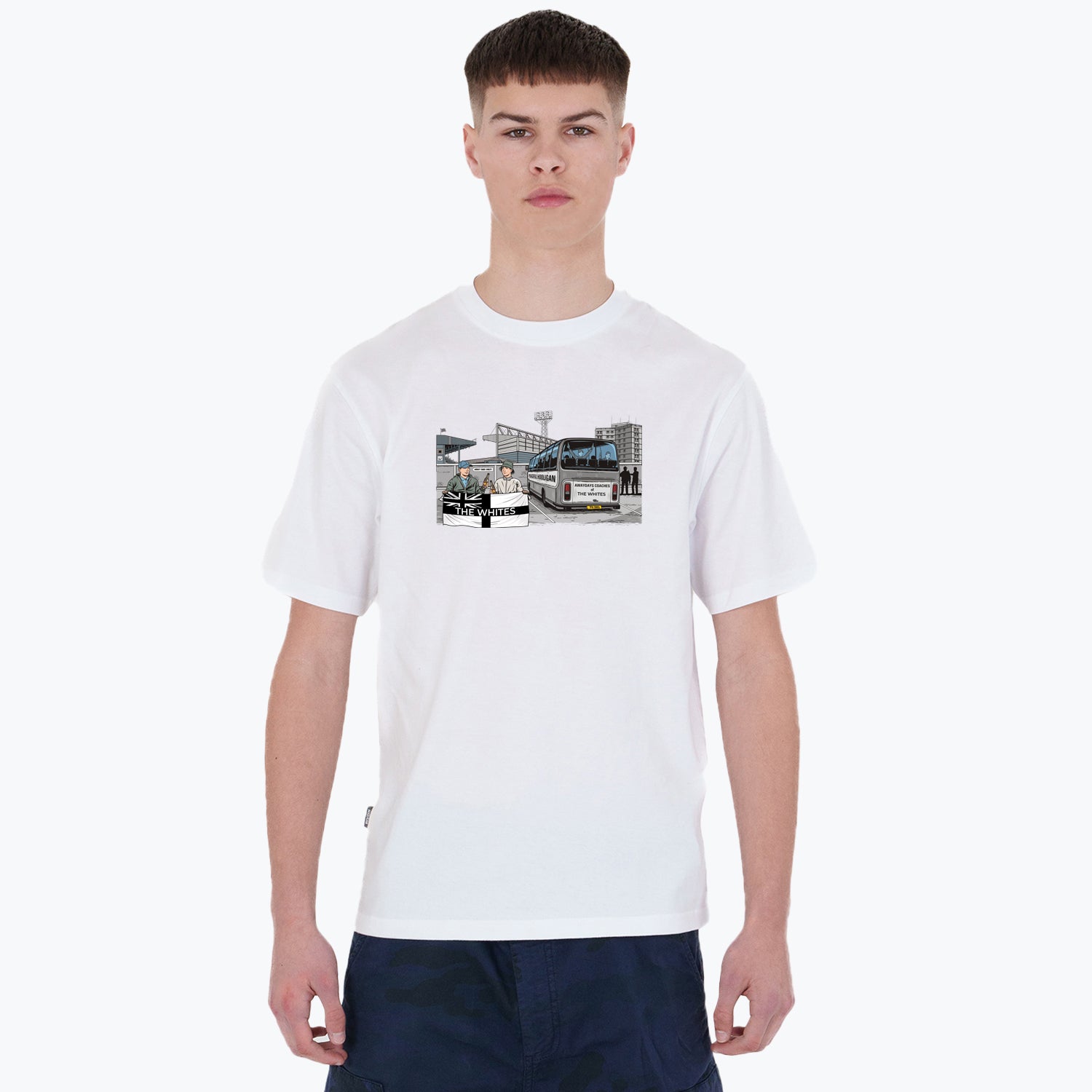 The Whites Awaydays T-Shirt White - Peaceful Hooligan