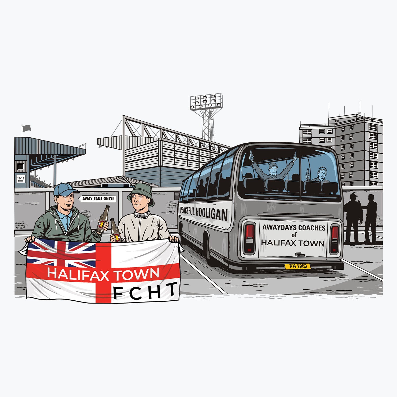 Halifax Town Awaydays Mug White