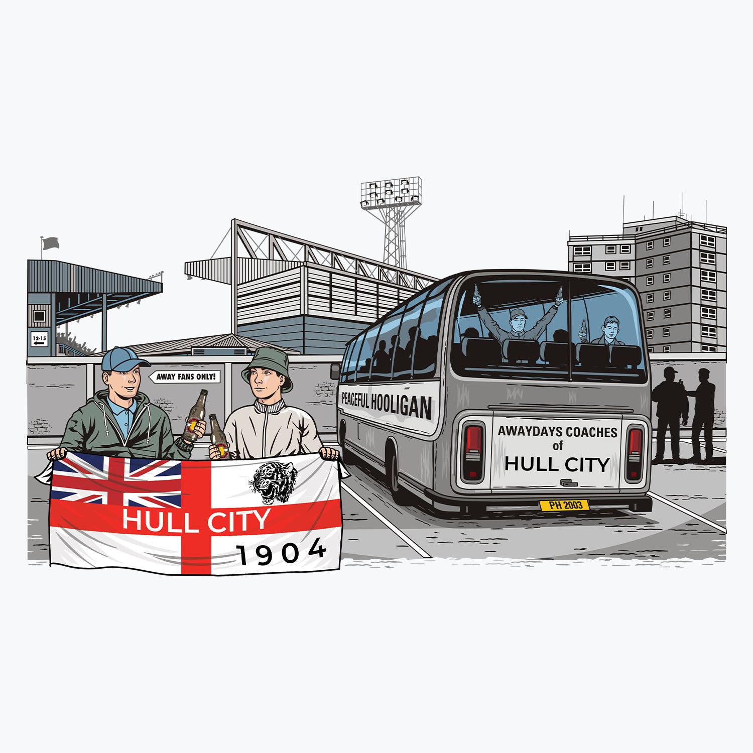 Hull City Awaydays Mug White