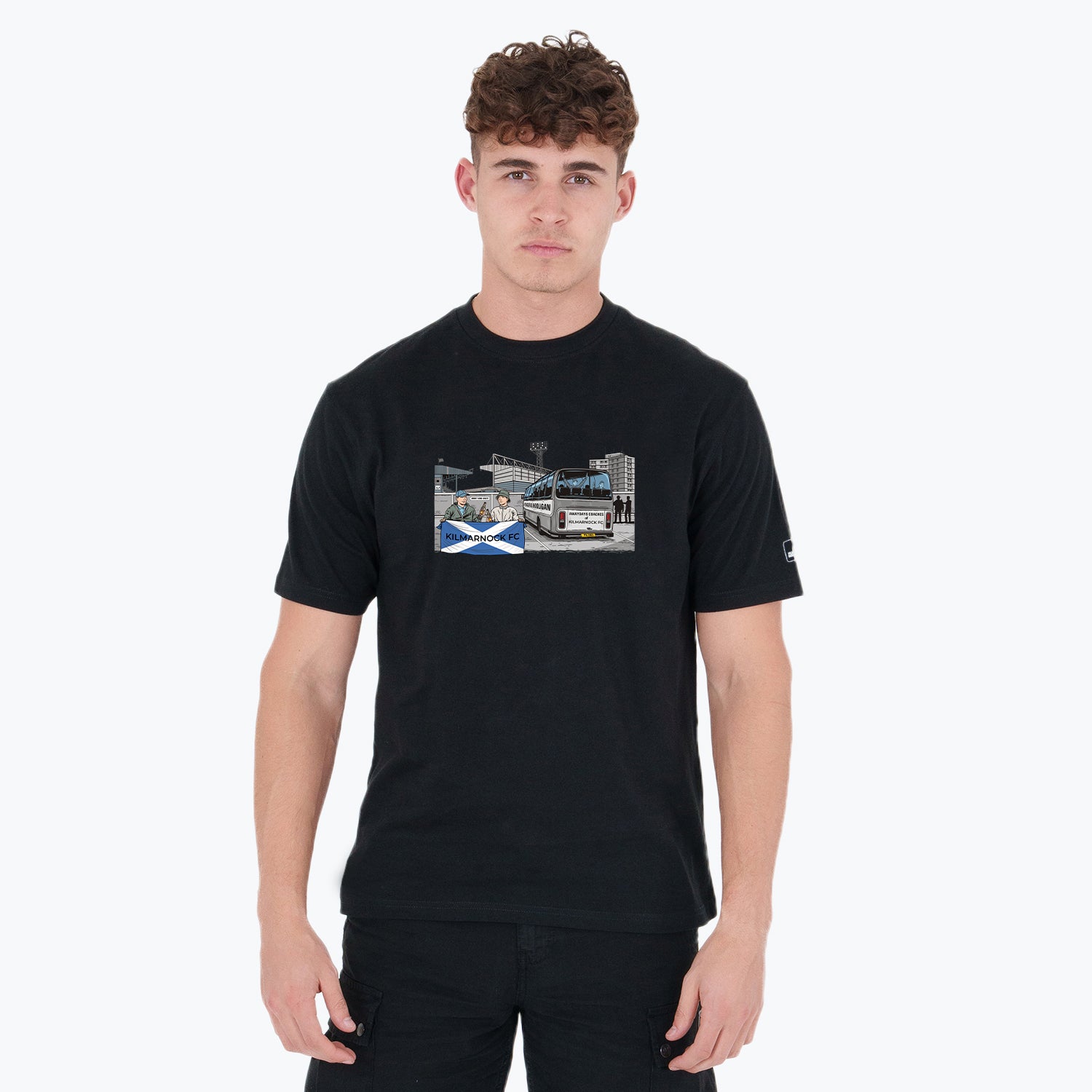 Kilmarnock FC Awaydays T-Shirt Black - Peaceful Hooligan