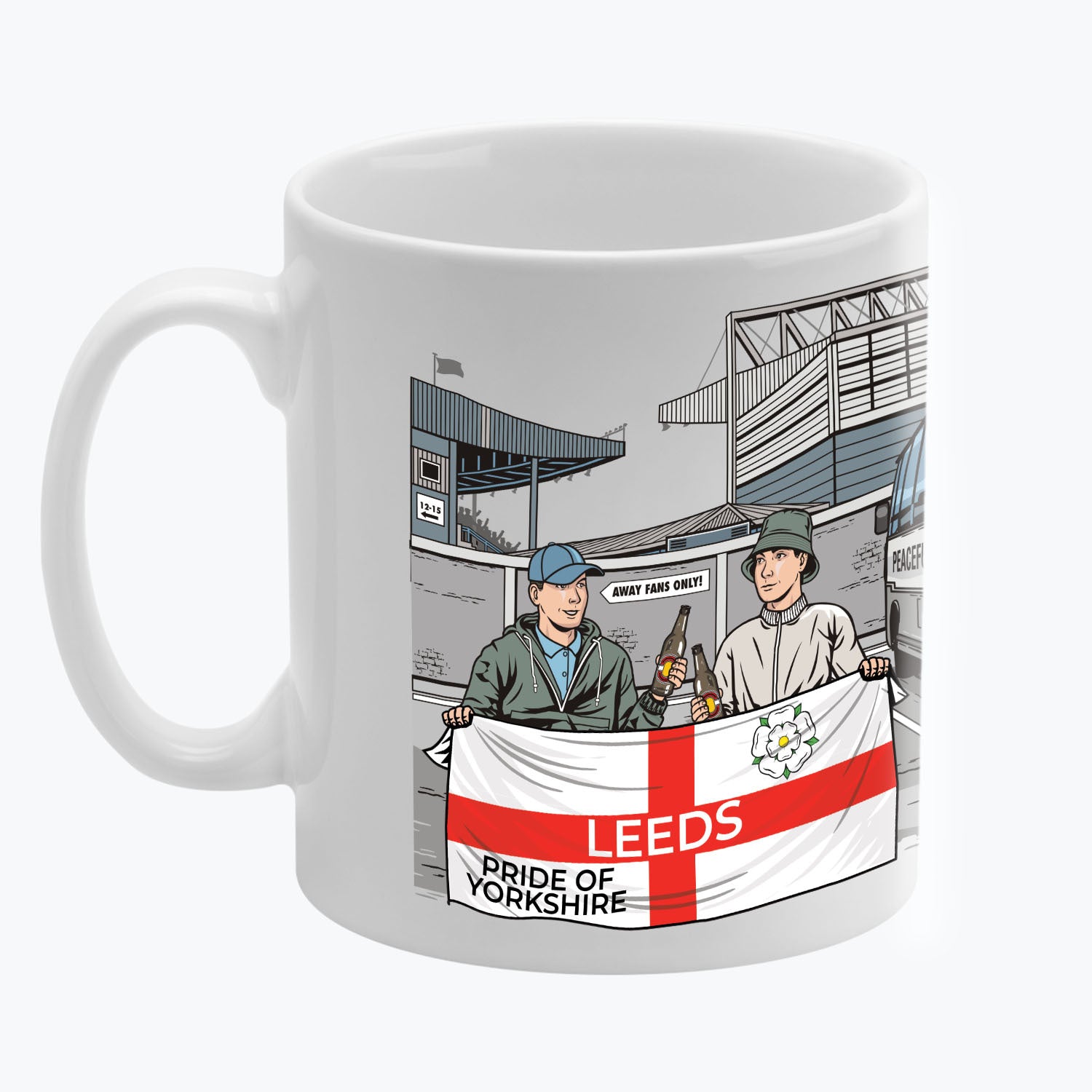 Leeds Awaydays Mug White