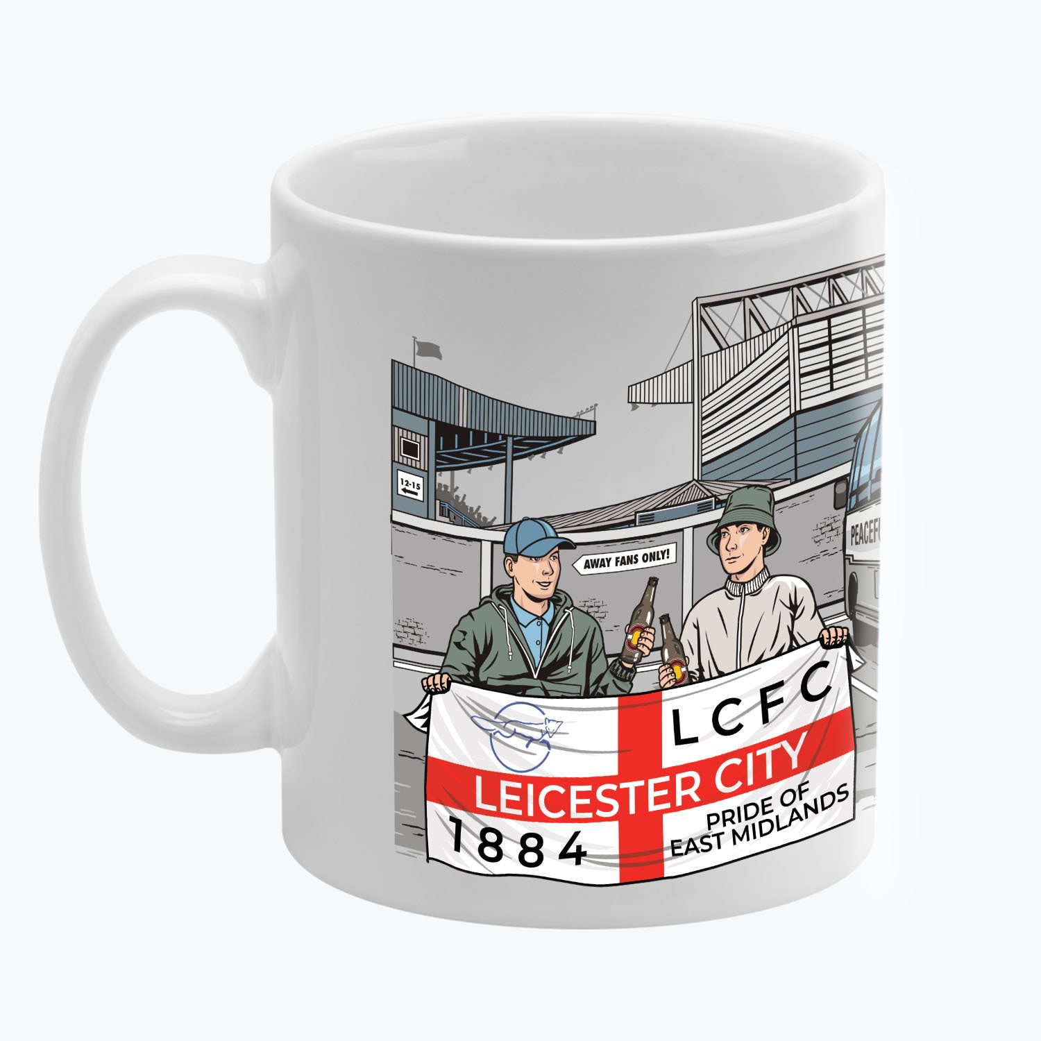 Leicester City Awaydays Mug White