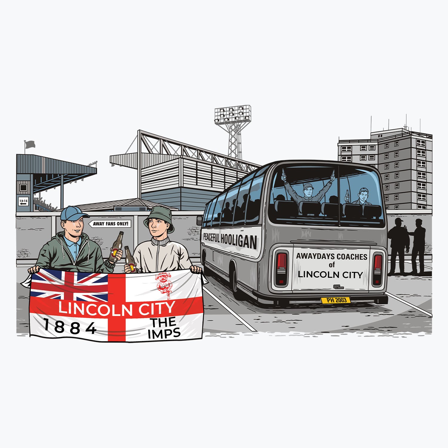 Lincoln City Awaydays Mug White