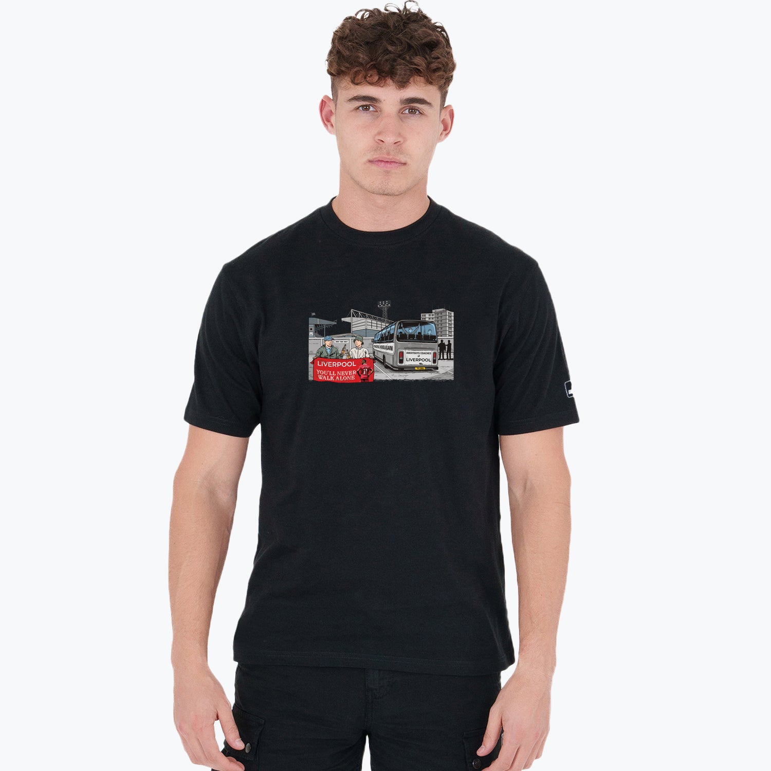 Liverpool Awaydays T-Shirt Black - Peaceful Hooligan