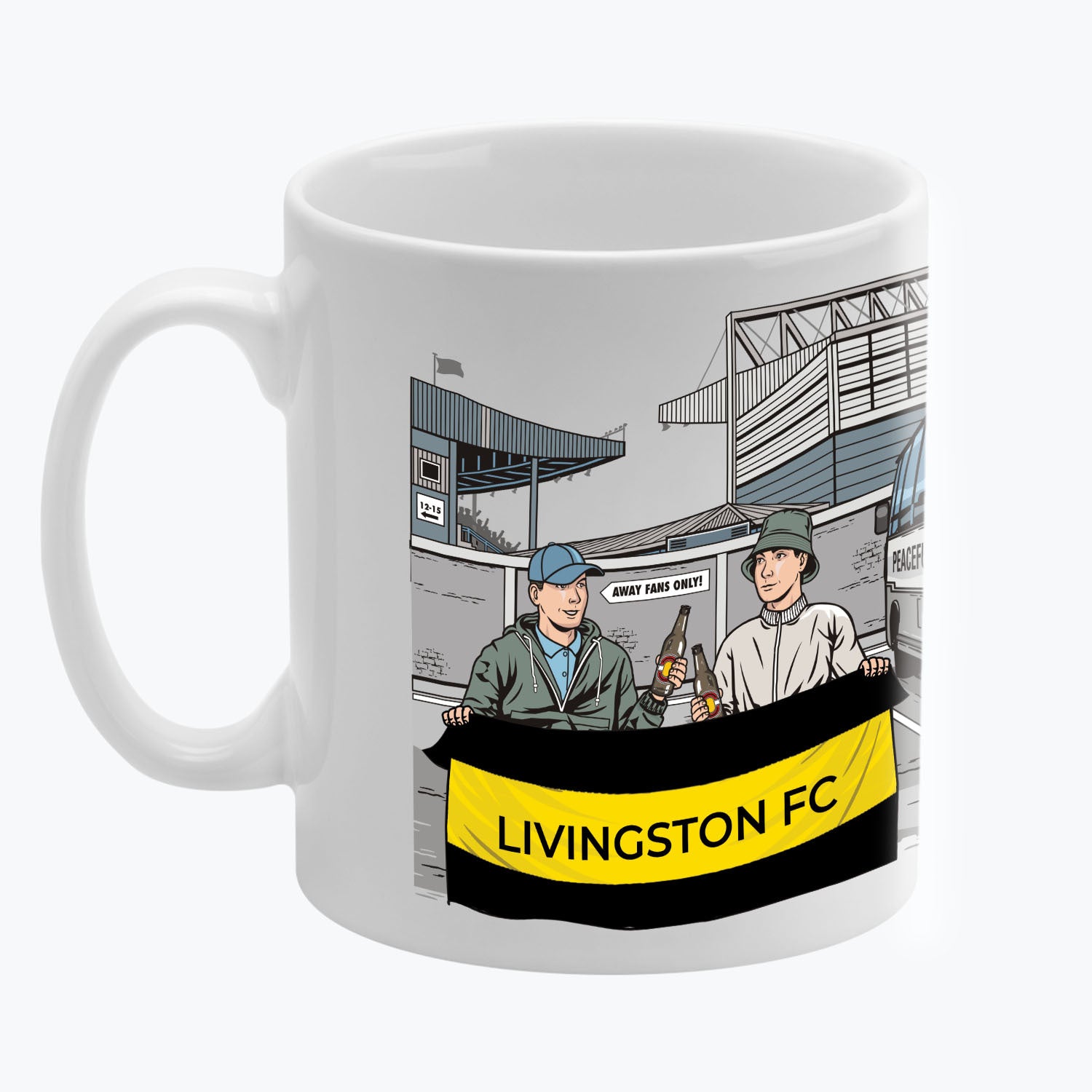 Livingston FC Awaydays Mug White