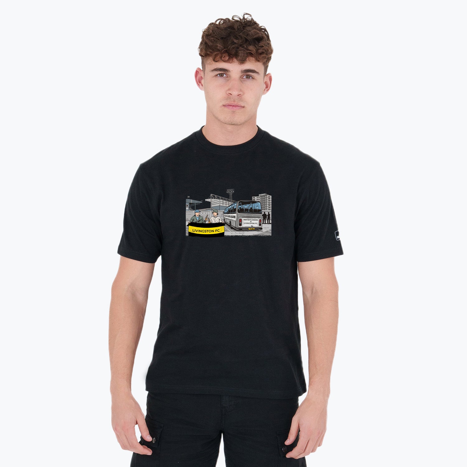 Livingston Awaydays T-Shirt Black - Peaceful Hooligan