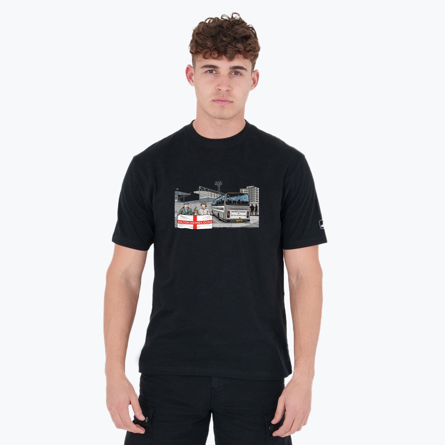 Milton Keynes Dons Awaydays T-Shirt Black - Peaceful Hooligan