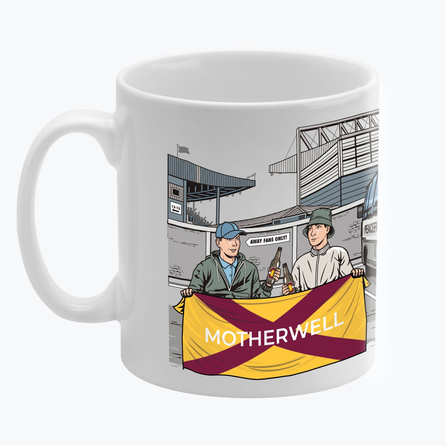 Motherwell Awaydays Mug White