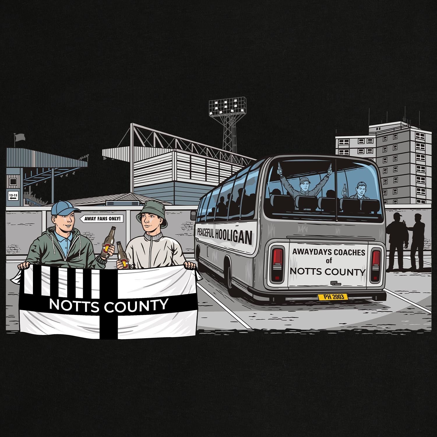 PODAWAYDAYSNOTTSCOATHLSWTBLKBUND_Black_Notts_County_Awaydays_2