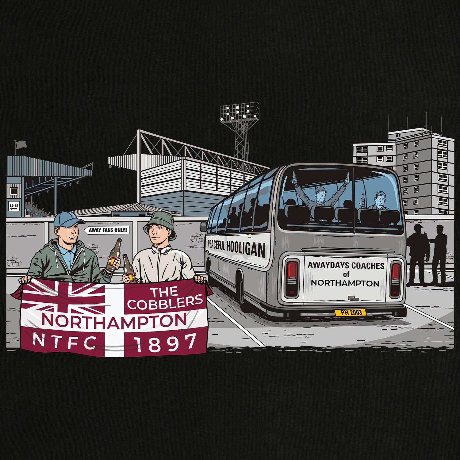PODAWAYDAYSNRTHMPTWNATHLOTHHODBLKBUND_Black_Northampton_Awaydays_2
