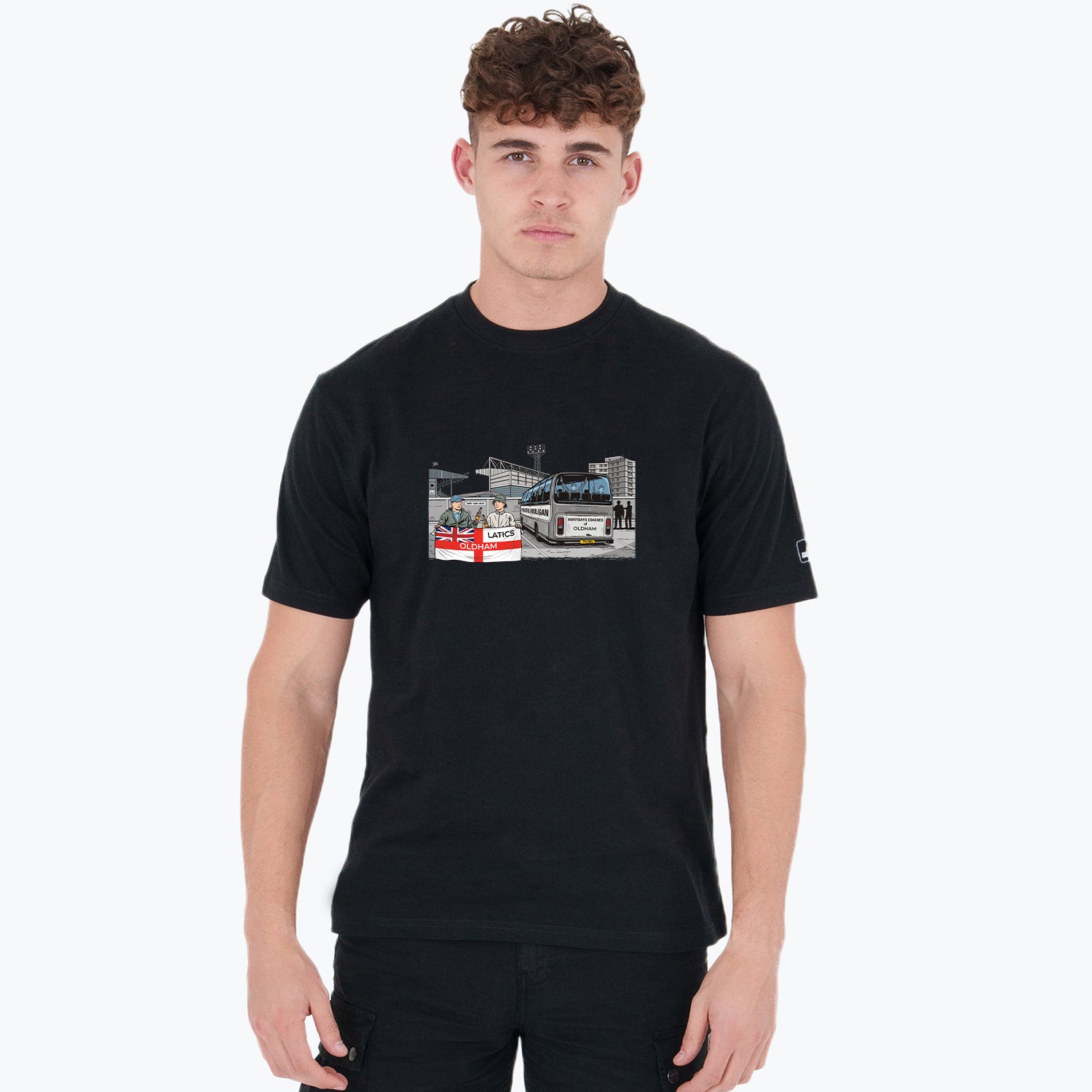 Oldham Awaydays T-Shirt Black - Peaceful Hooligan