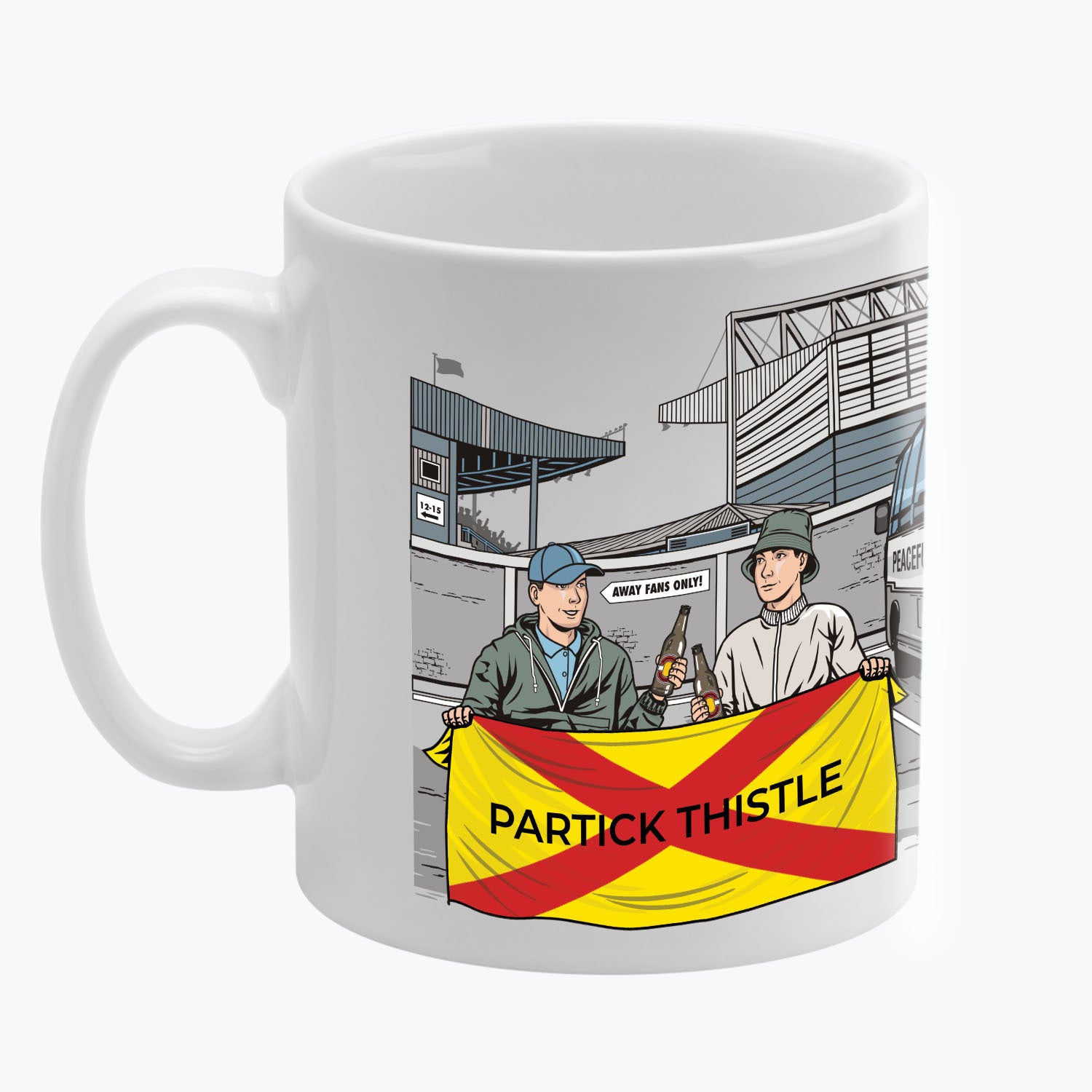 Partick Thistle FC Awaydays Mug White