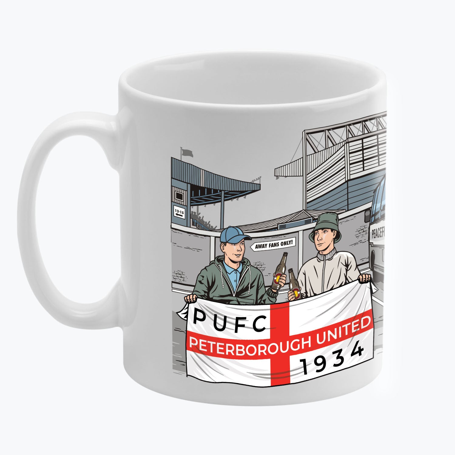 Peterborough United Awaydays Mug White