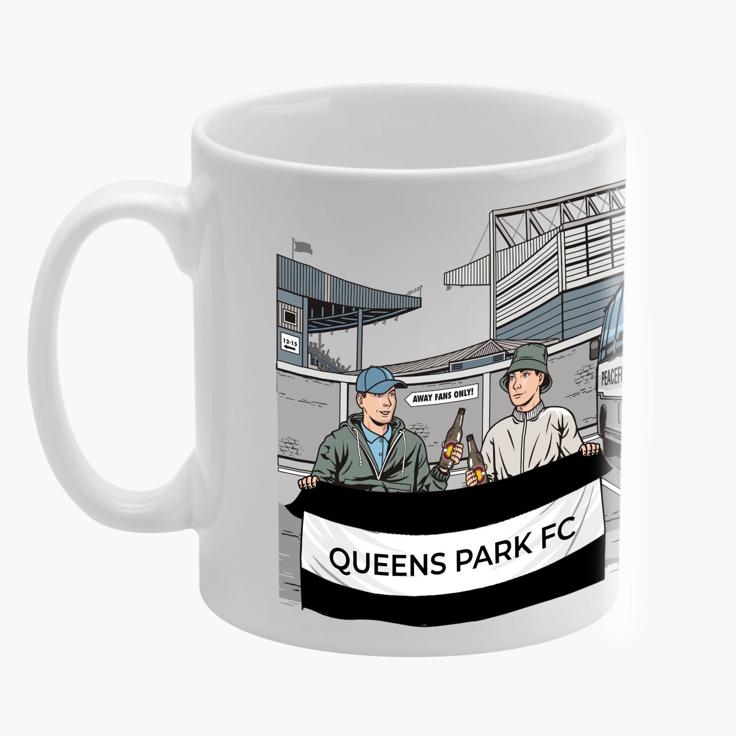 Queens Park FC Awaydays Mug White