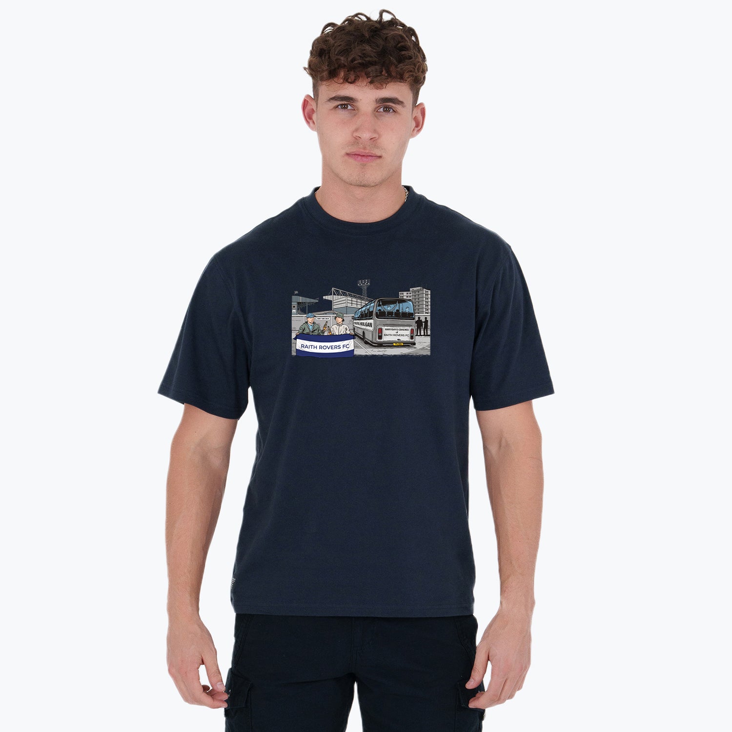 Raith Rovers Awaydays T-Shirt Navy - Peaceful Hooligan