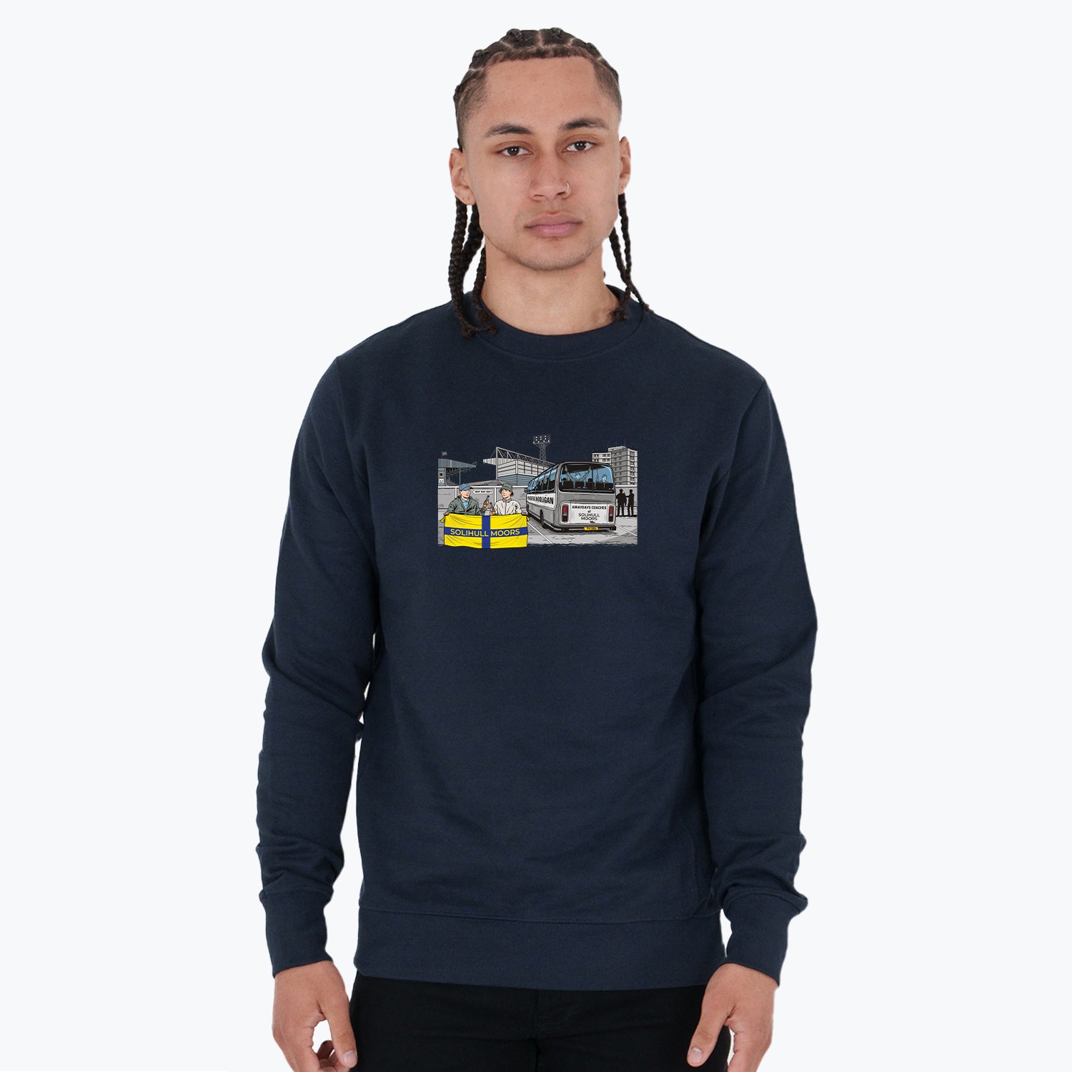 Solihull Moors Awaydays Sweatshirt Navy - Peaceful Hooligan