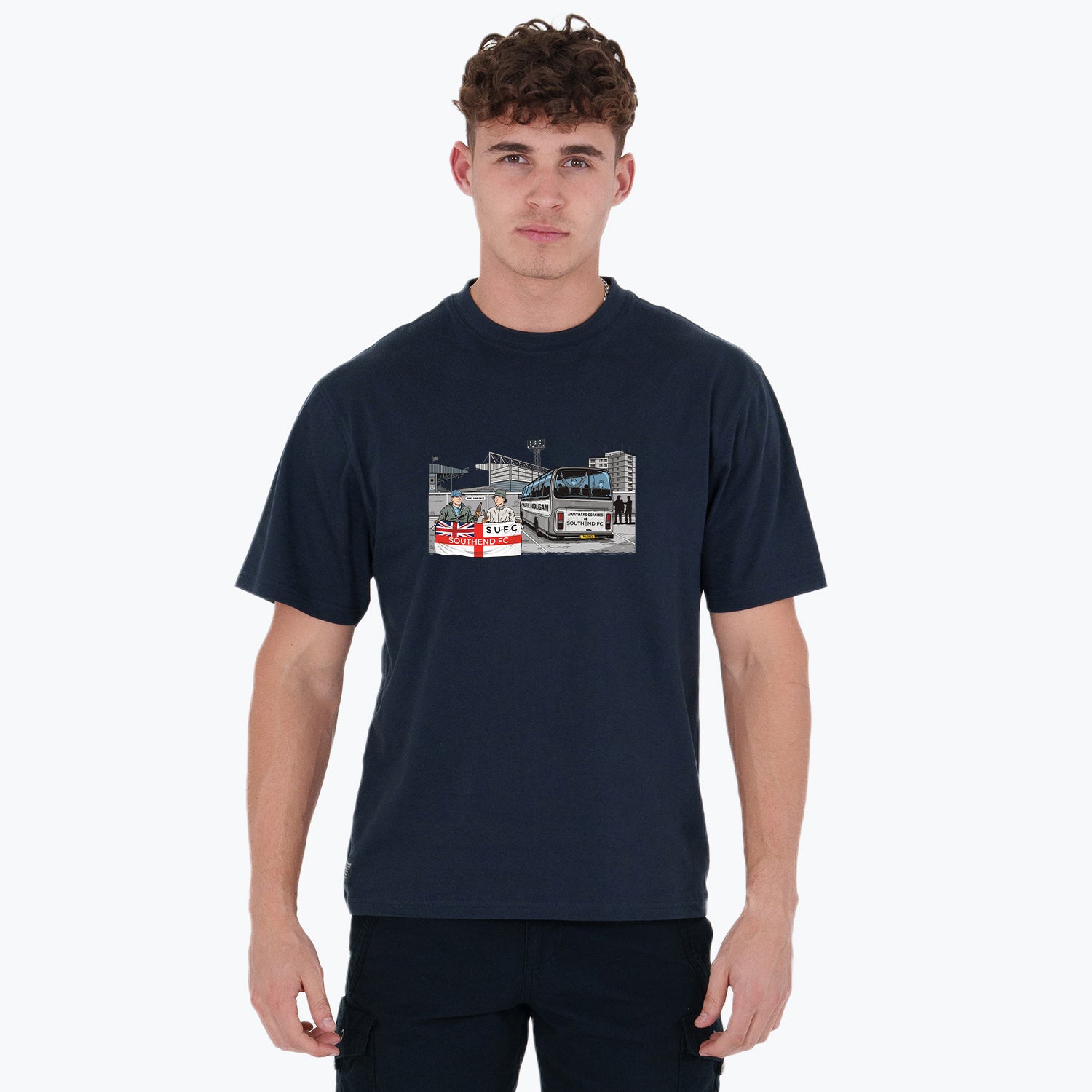 Southend Awaydays T-Shirt Navy - Peaceful Hooligan