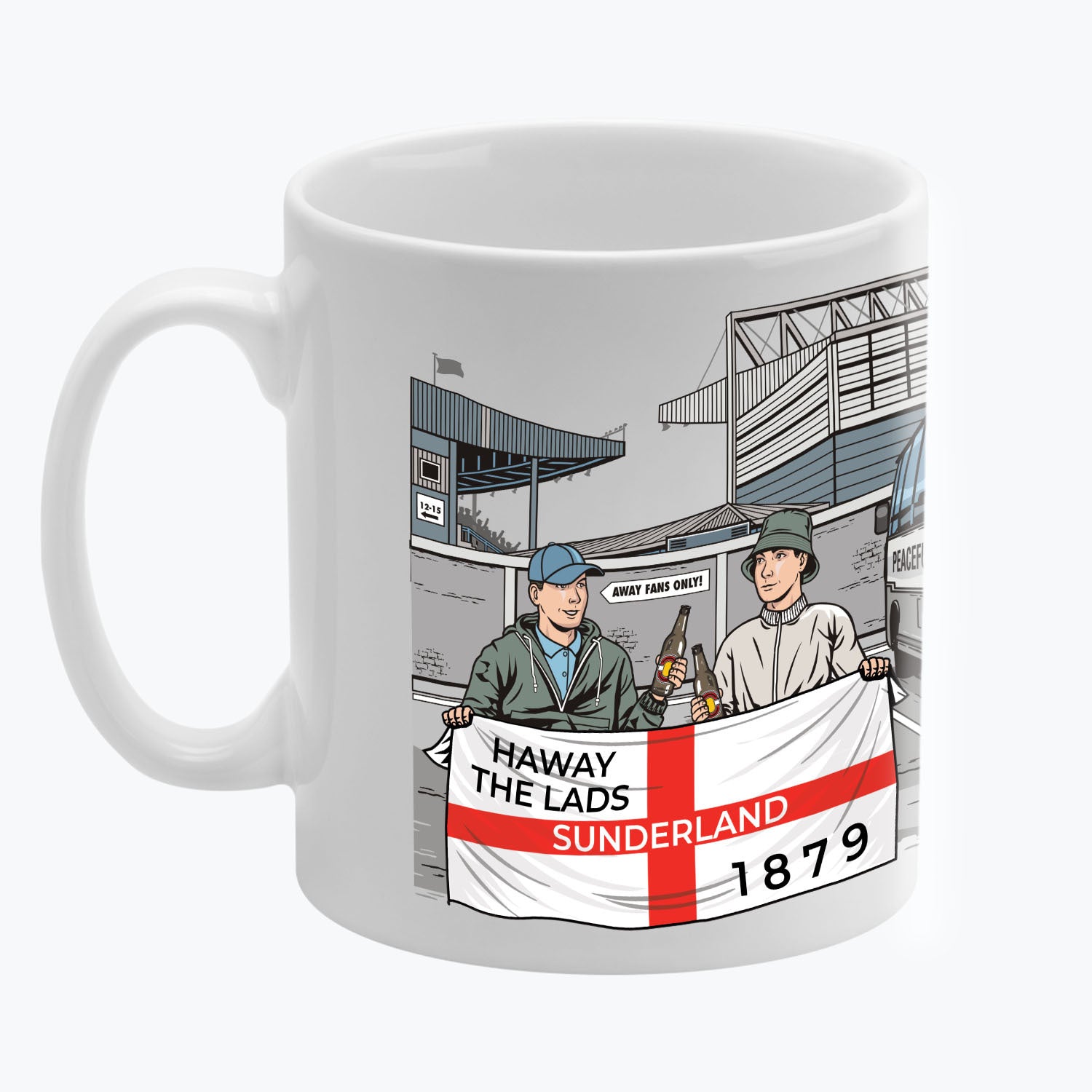 Sunderland Awaydays Mug White