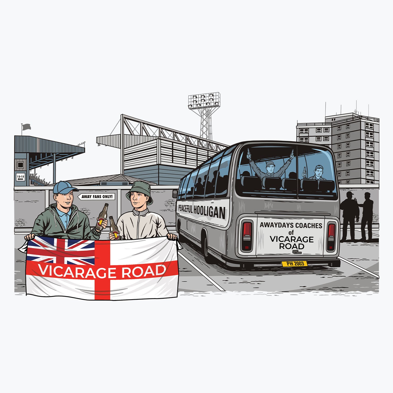 Vicarage Road Awaydays Mug White