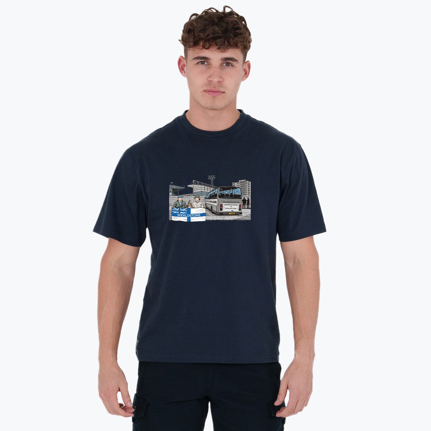 Wealdstone Awaydays T-Shirt Navy - Peaceful Hooligan