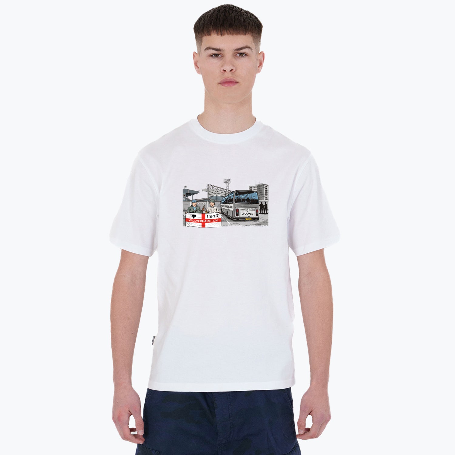 Wolverhampton Awaydays T-Shirt White - Peaceful Hooligan