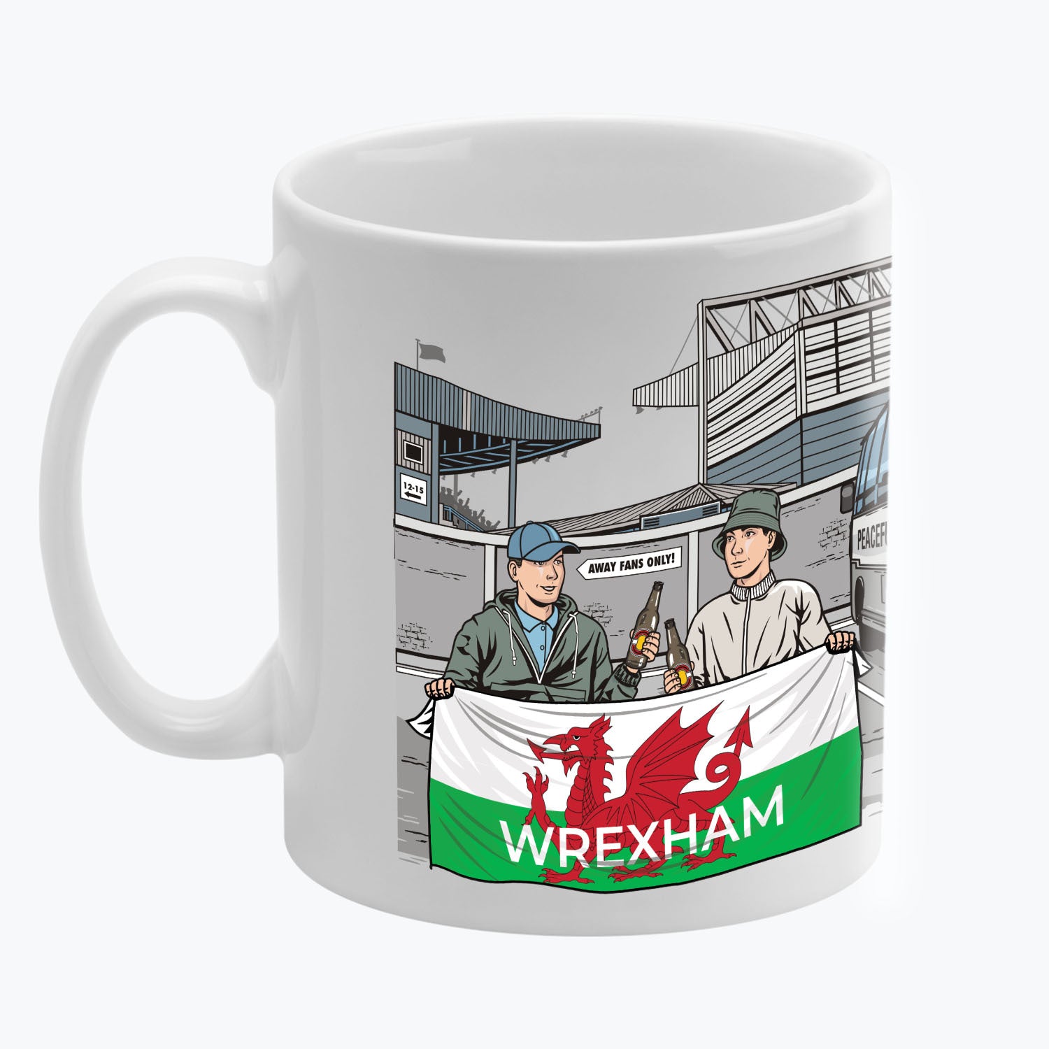 Wrexham Awaydays Mug White