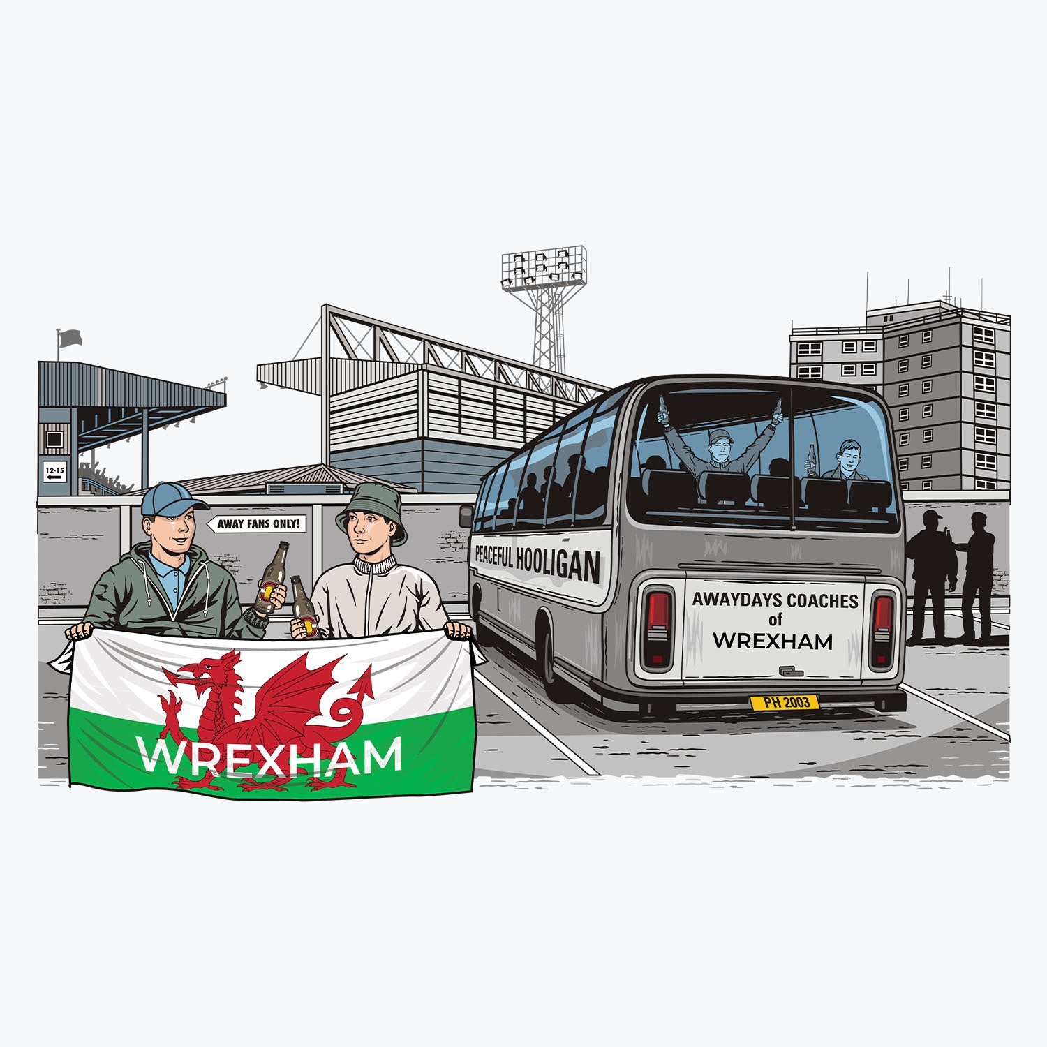 Wrexham Awaydays Mug White