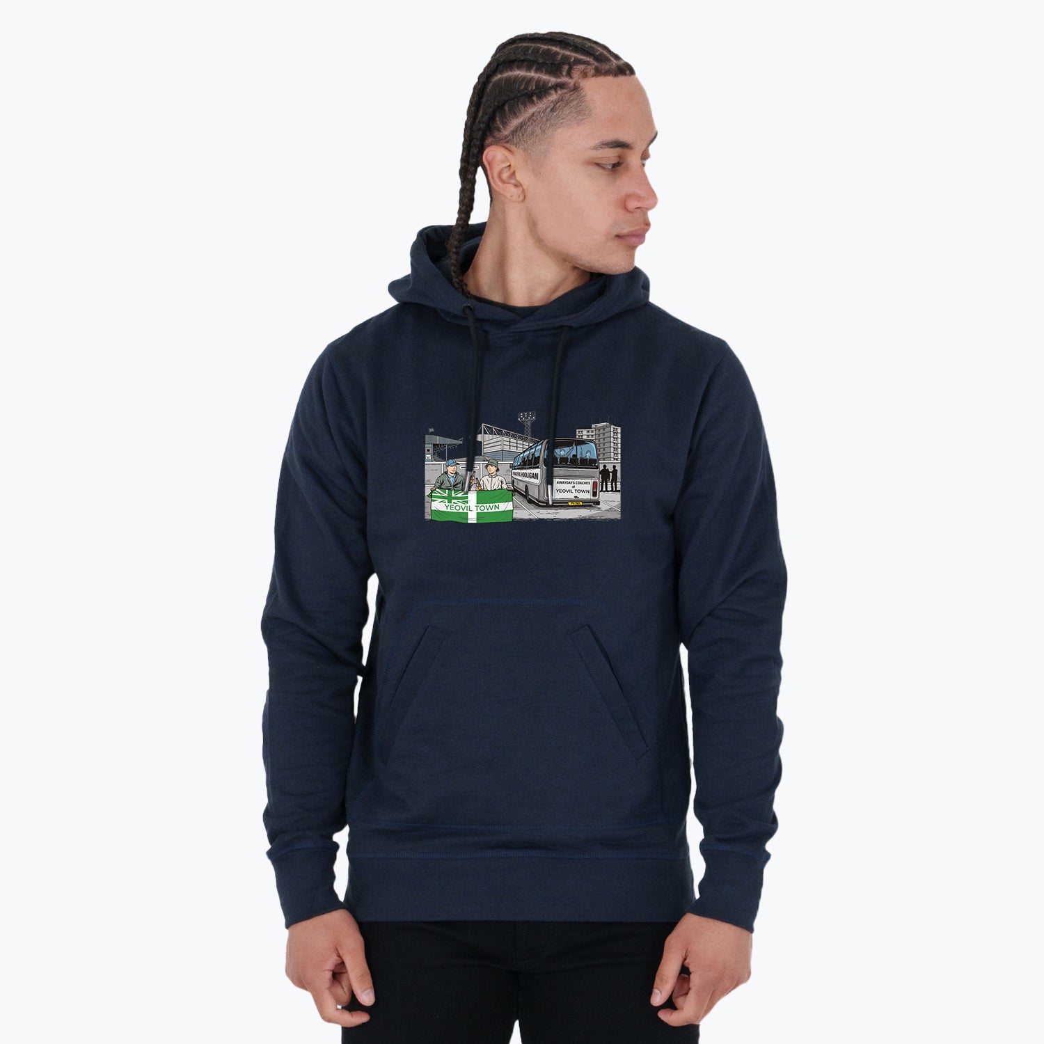 Yeovil Town Awaydays Hoodie Navy - Peaceful Hooligan