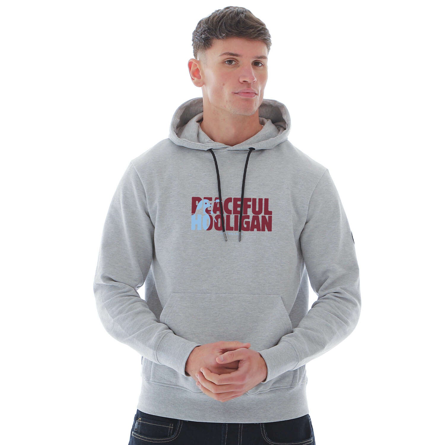 The Villa Barb Hoodie Marl Grey