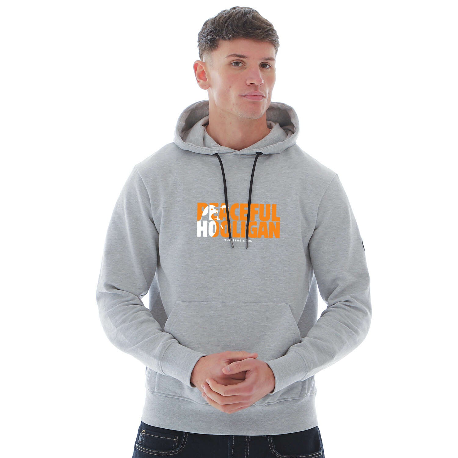 Blackpool FC Barb Hoodie Marl Grey