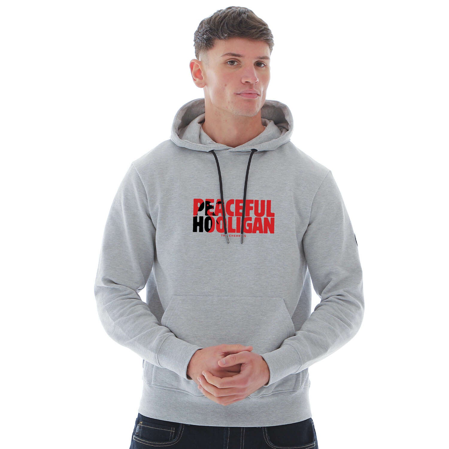 Bournemouth Barb Hoodie Marl Grey