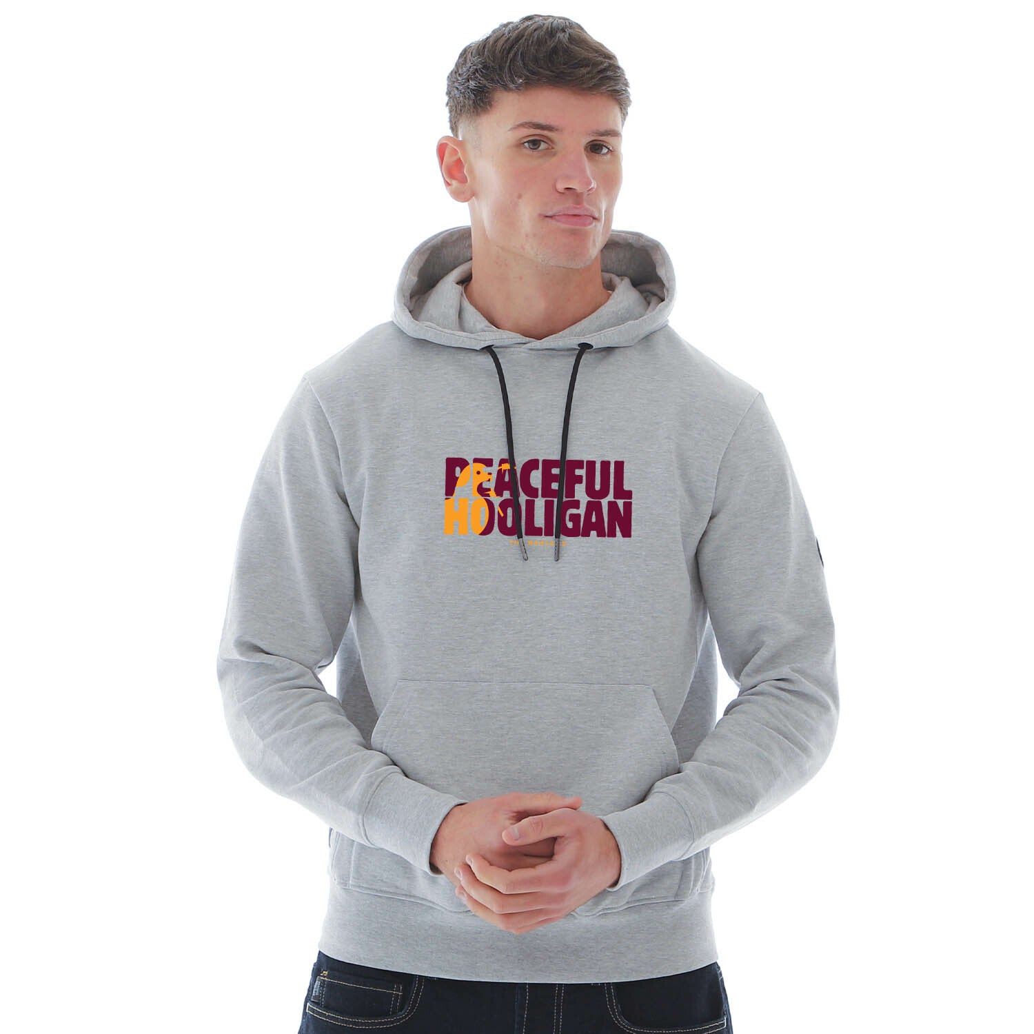 Bradford City Barb Hoodie Marl Grey