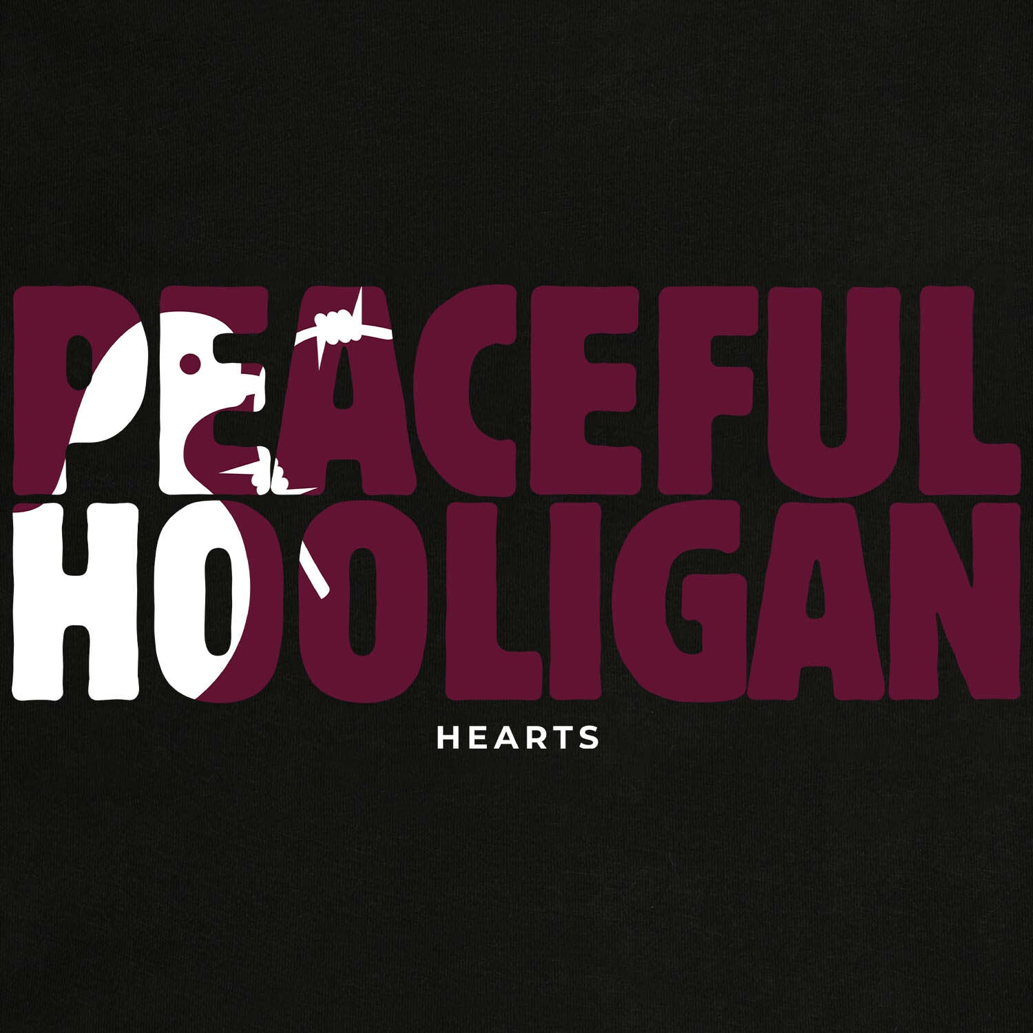Hearts Barb Hoodie Black