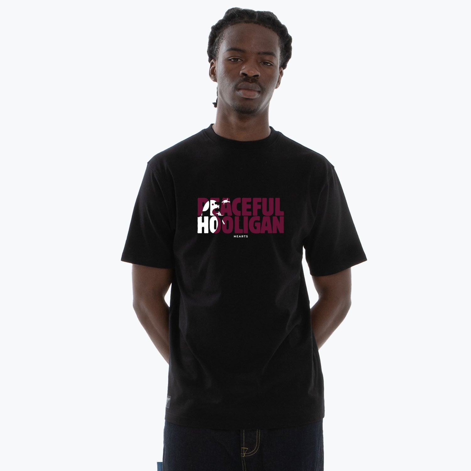 Hearts Barb T-Shirt Black
