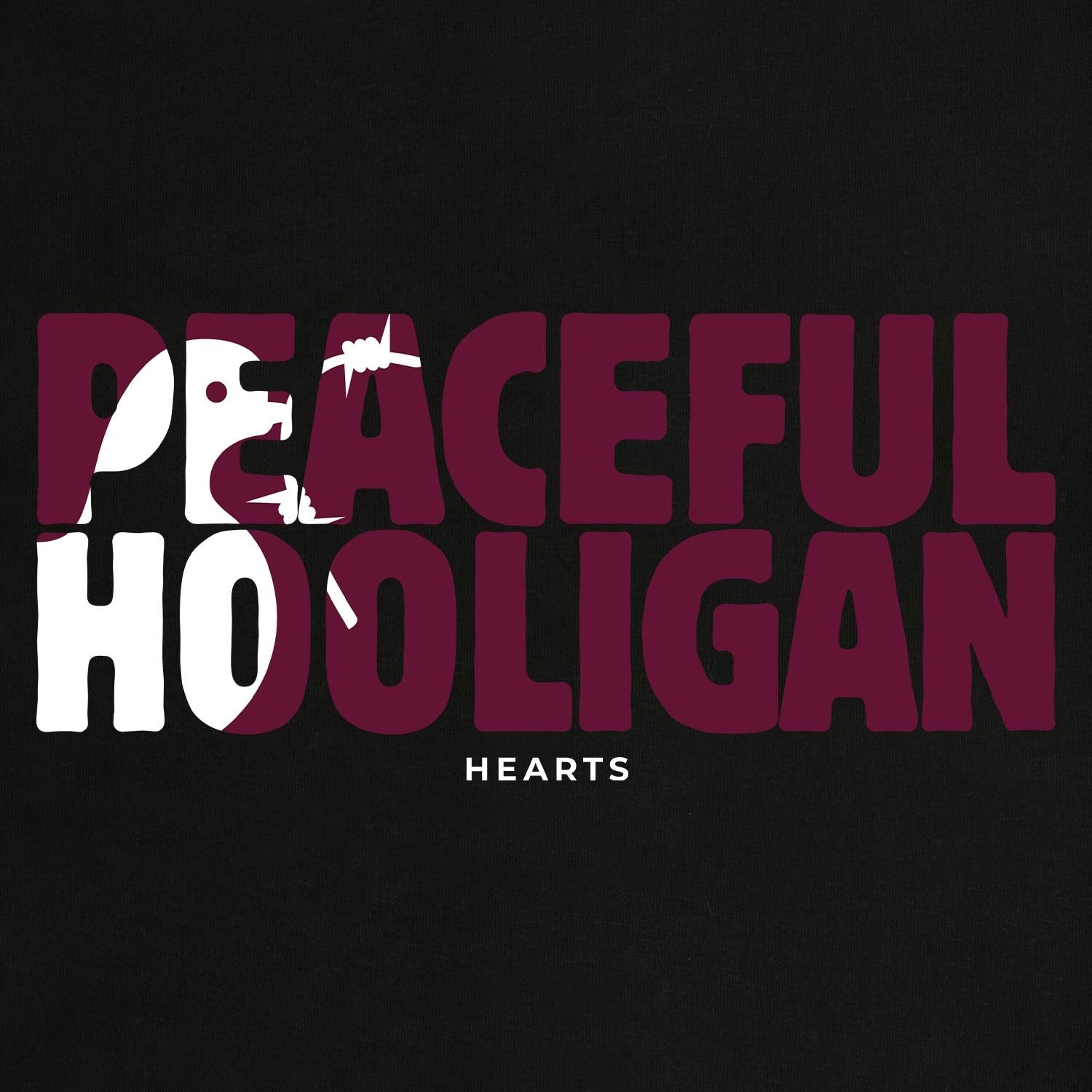 Hearts Barb T-Shirt Black