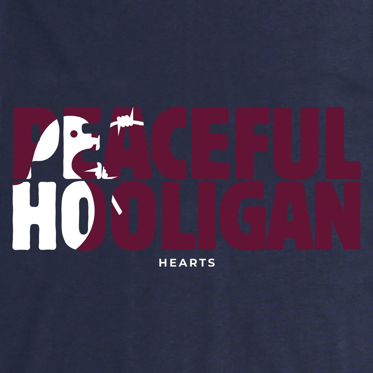 Hearts Barb T-Shirt Navy