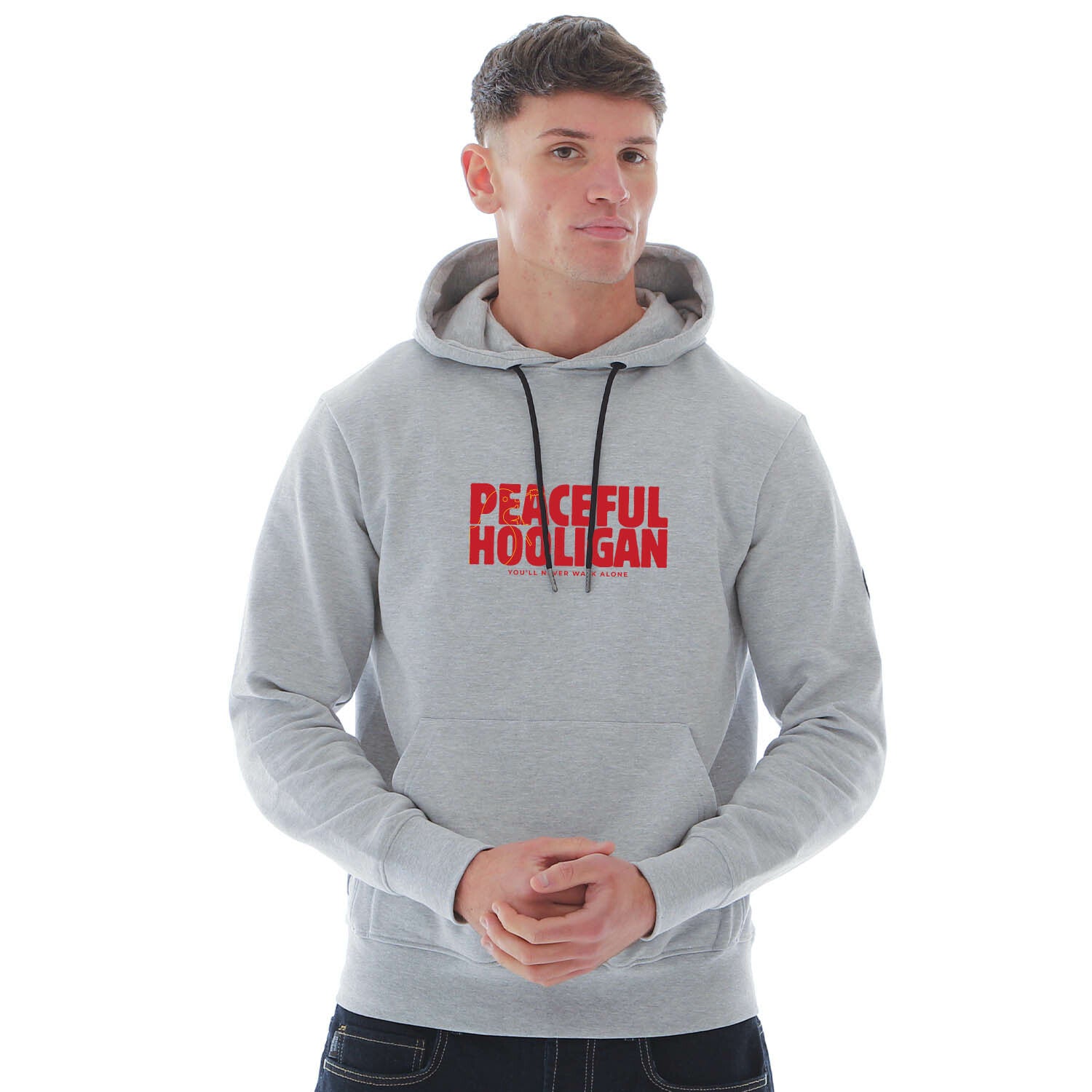Liverpool Barb Hoodie Marl Grey