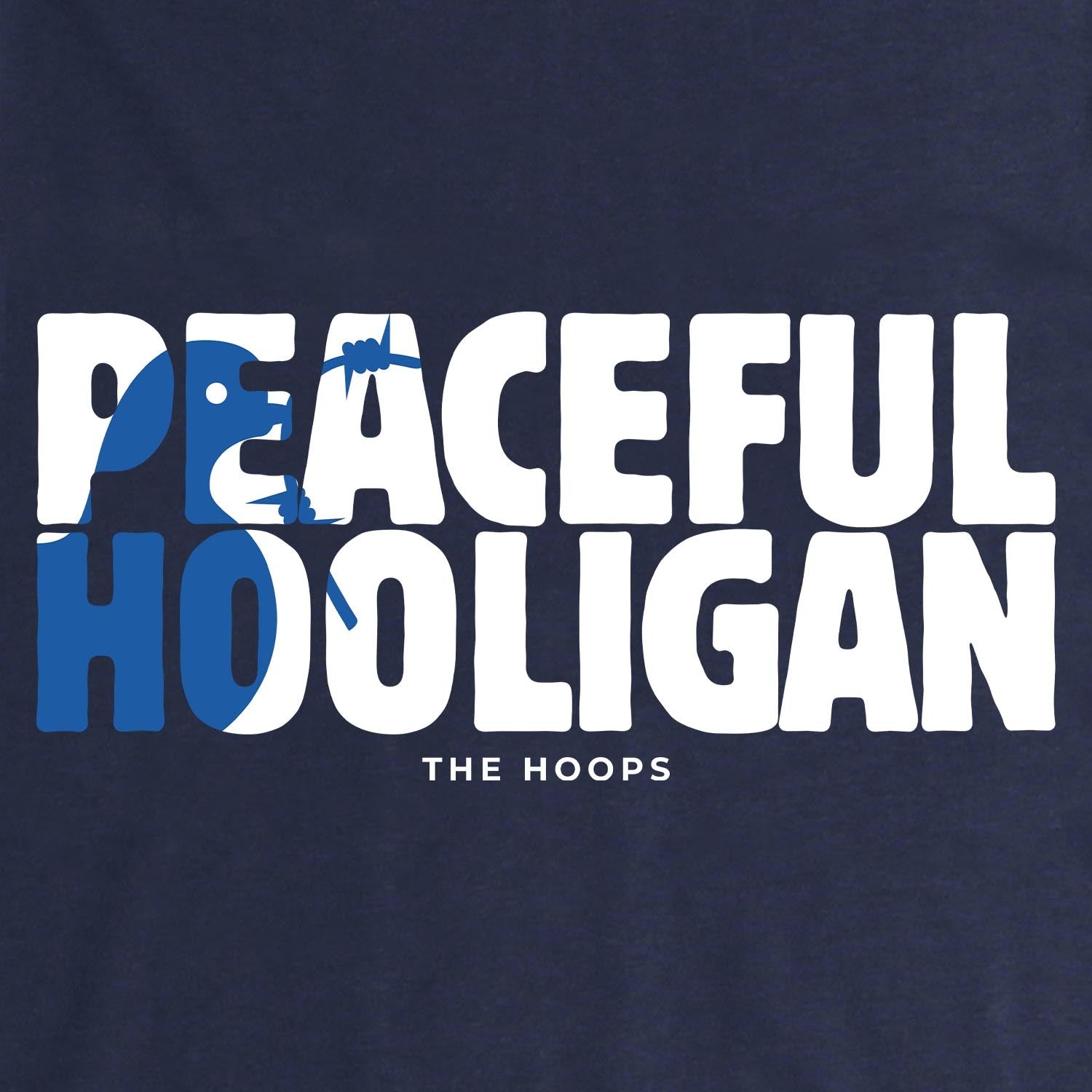 The Hoops Barb T-Shirt Navy