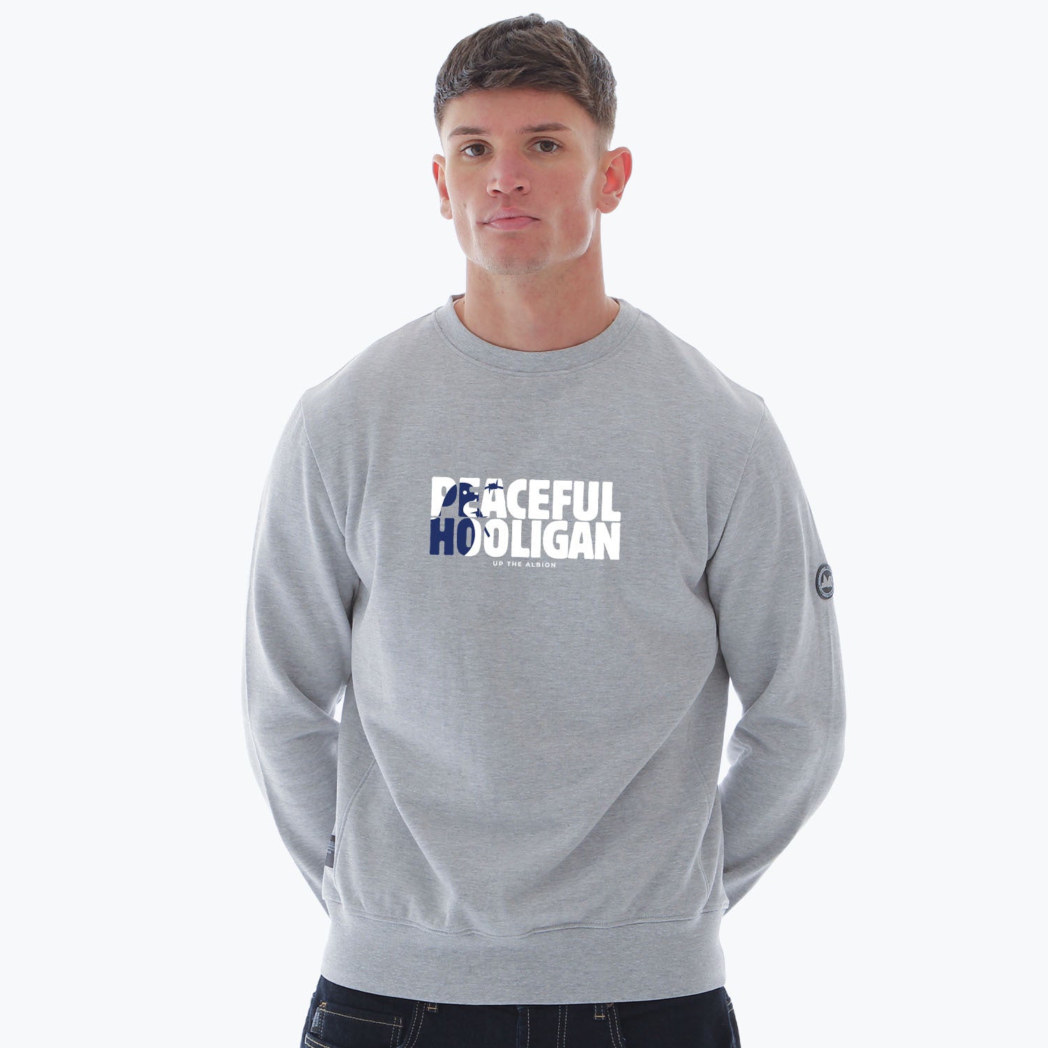 West Brom Barb Sweatshirt Marl Grey