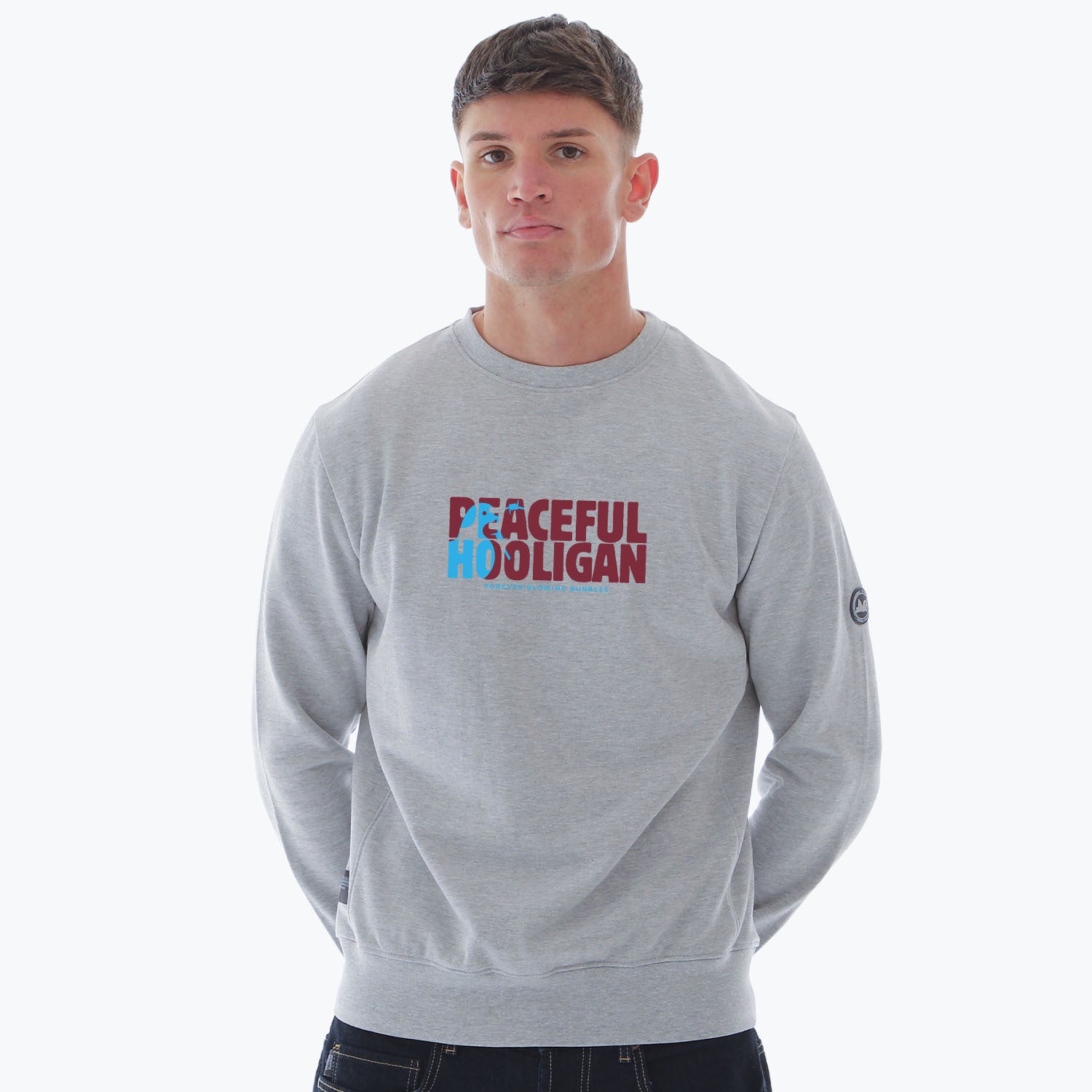 West Ham Are Massive Barb Sweatshirt Marl Grey