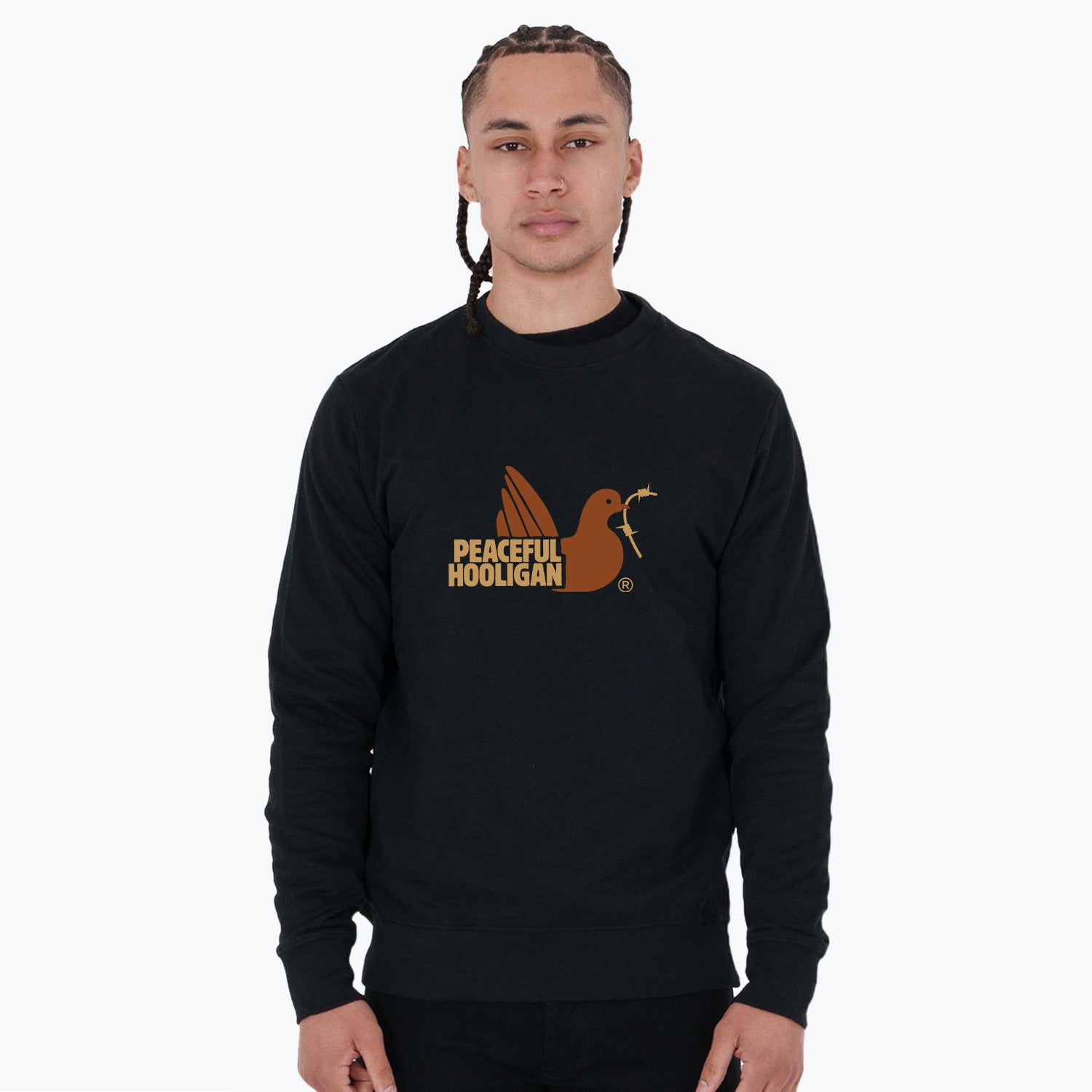 City Sweatshirt Amsterdam Black - Peaceful Hooligan
